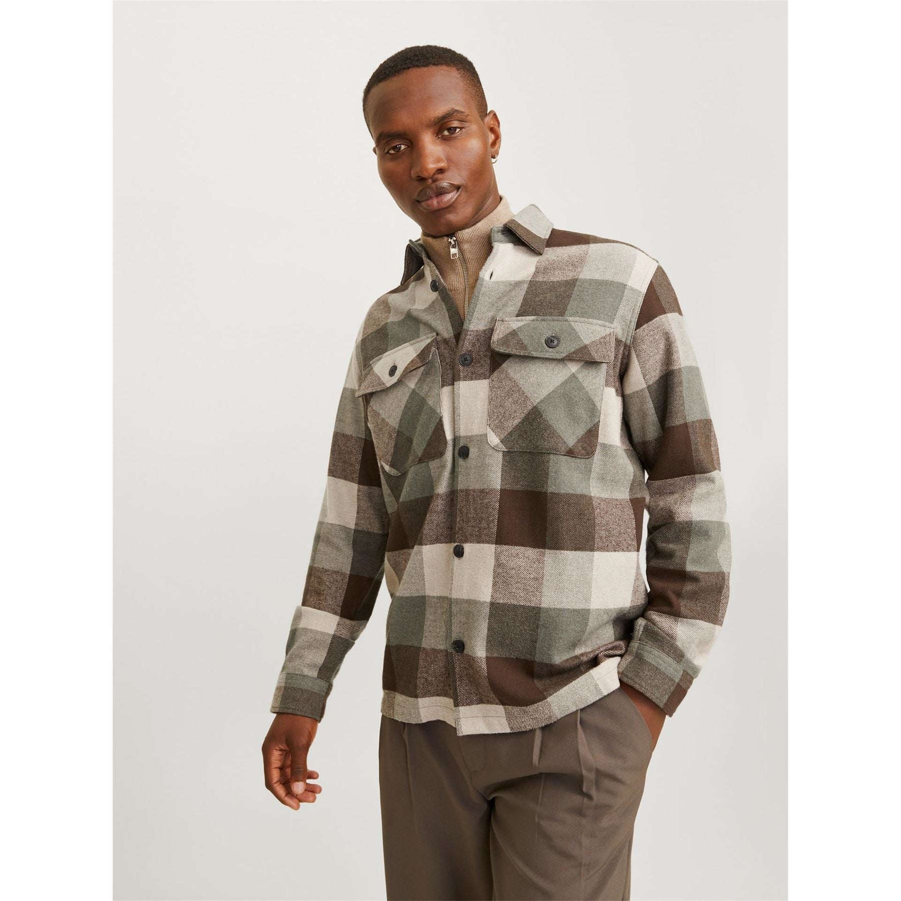 Jack and Jones Raymond Regular Fit Long Sleeve Cuff Shirt