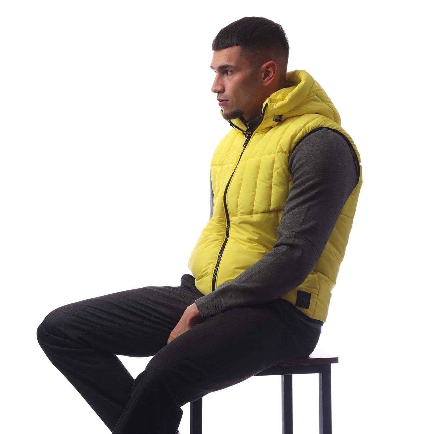 Boss Cashton Hooded Solid Patterned Gilet
