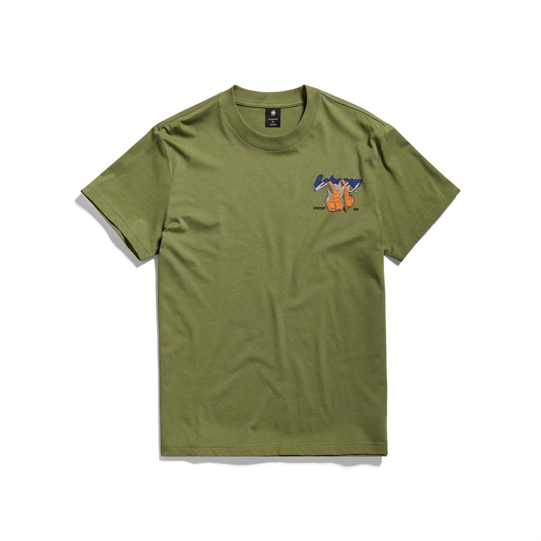G Star Regular Fit Geographic Print T-Shirt