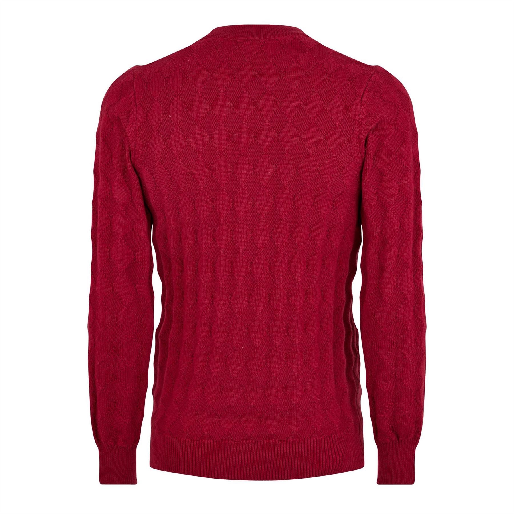 Lyle and Scott Argyle V Neck Regular Fit Sweater
