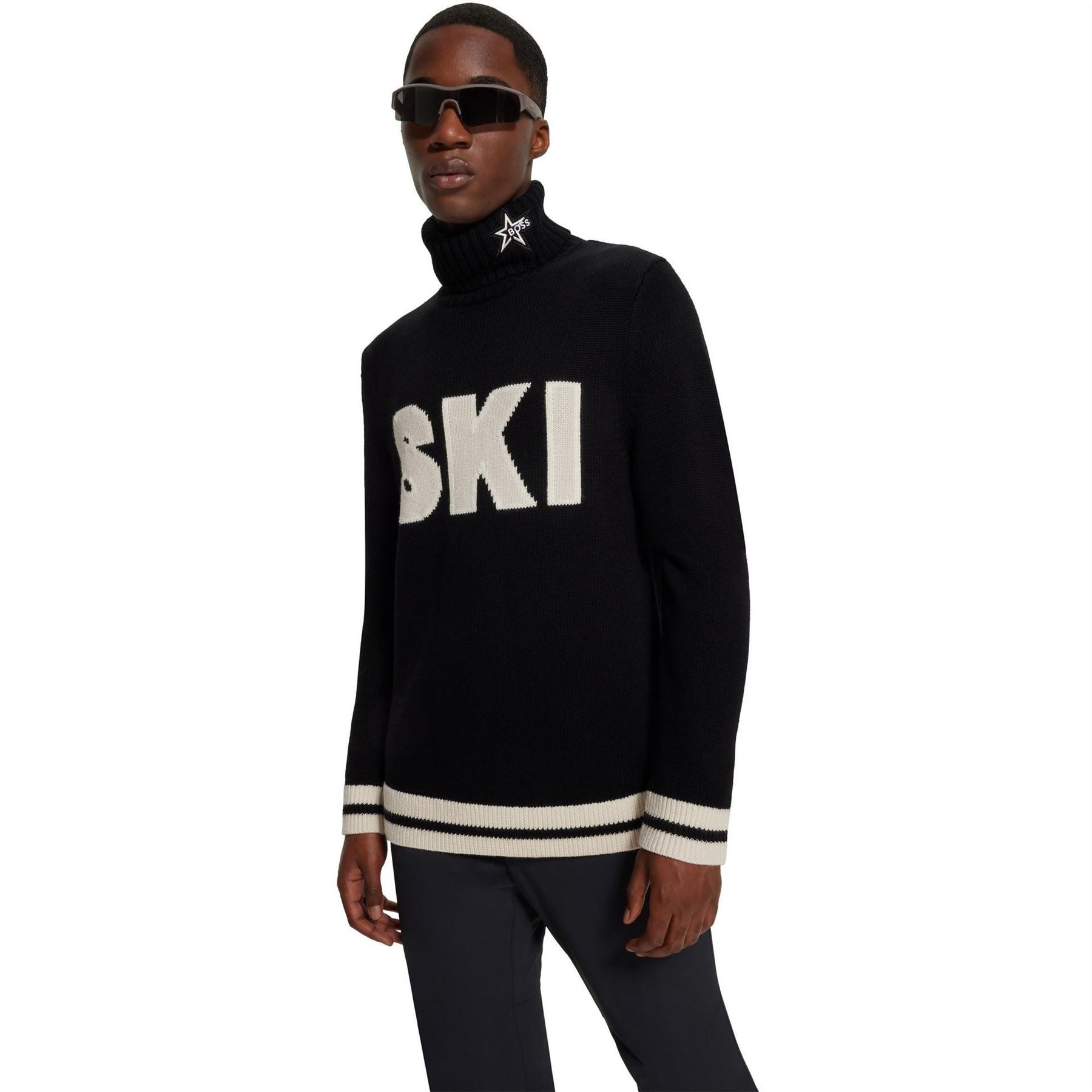 Boss Turtle Neck Long Sleeve Regular Fit Sweater