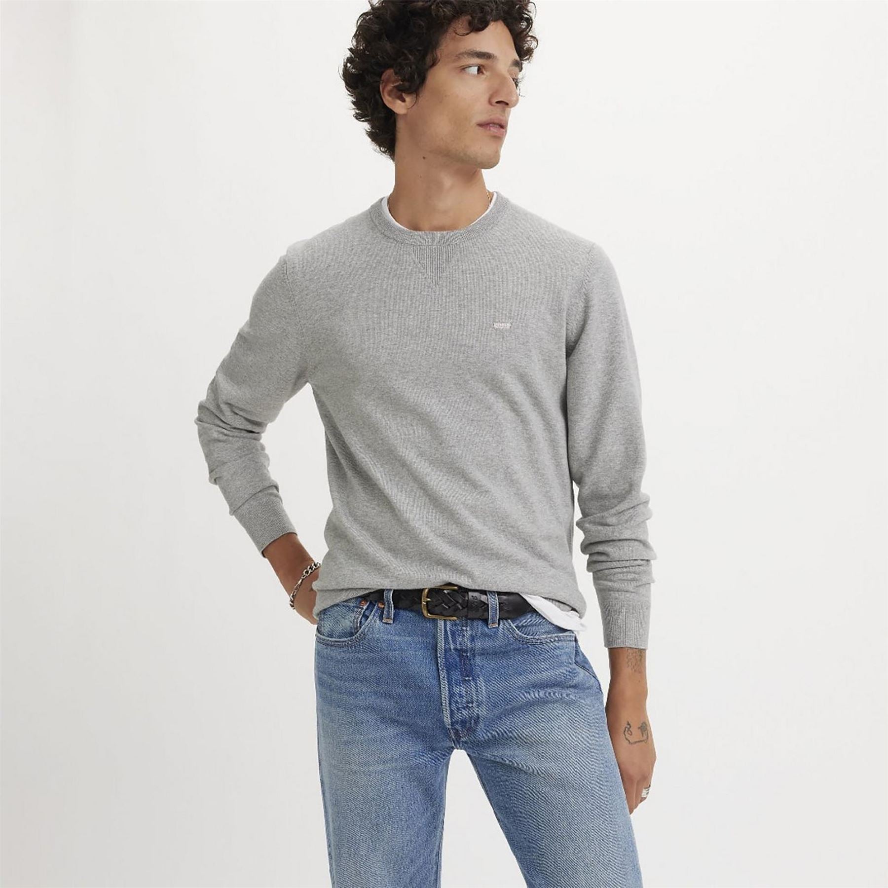 Levis Lightweight Hm Sweater Mid Ton