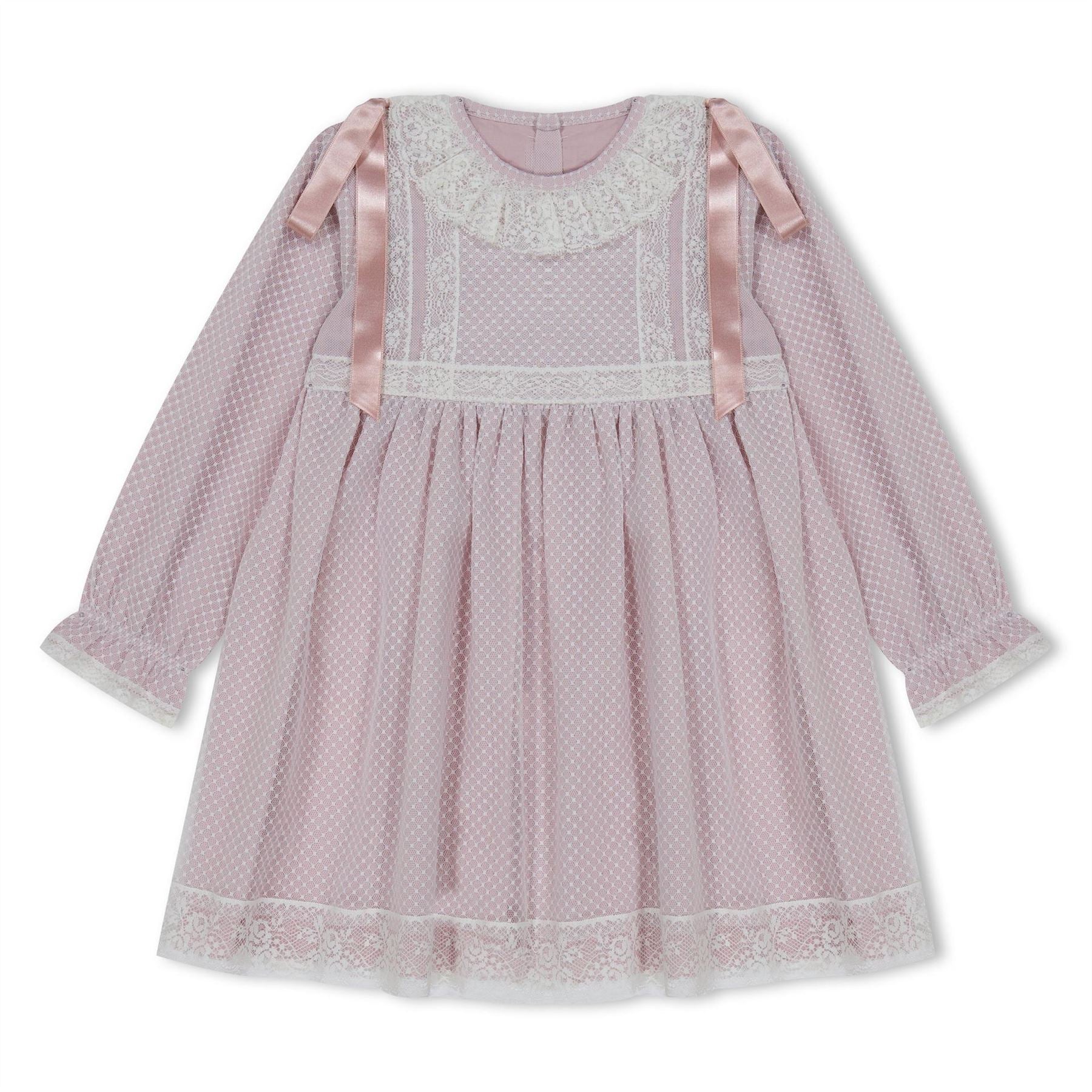 Artesania Granlei Crew Neck Long Sleeve Dress