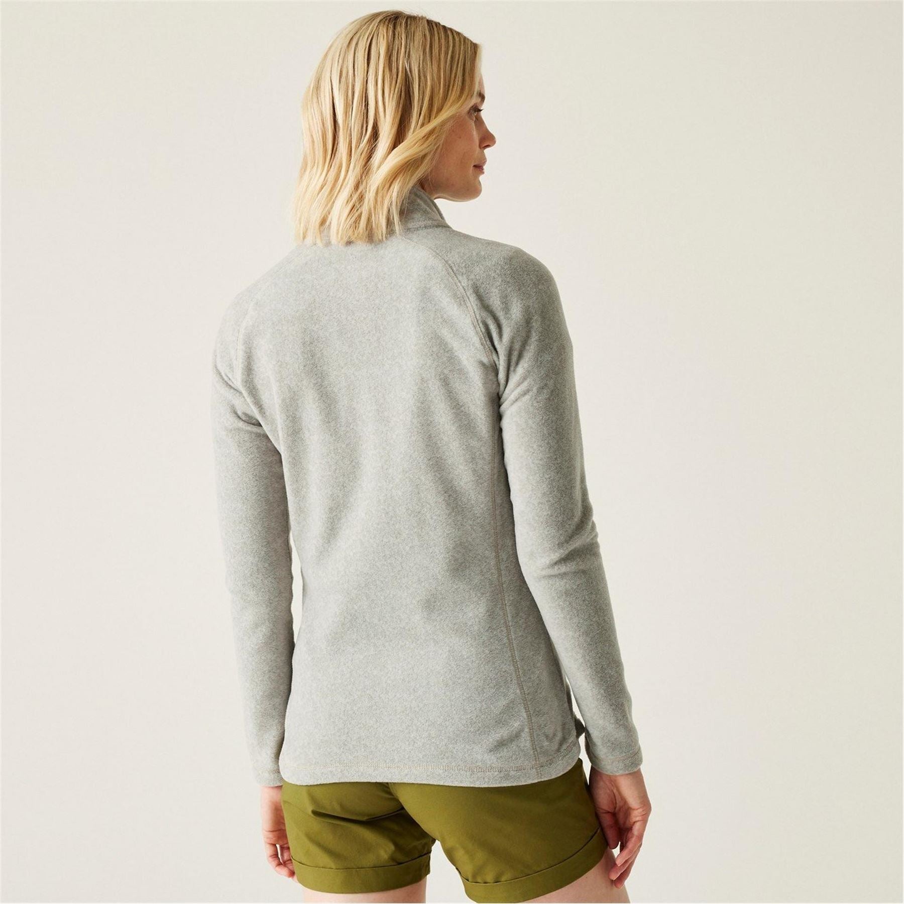 Regatta Mayse Long Sleeve Marl Funnel Neck Full Zip Fleece