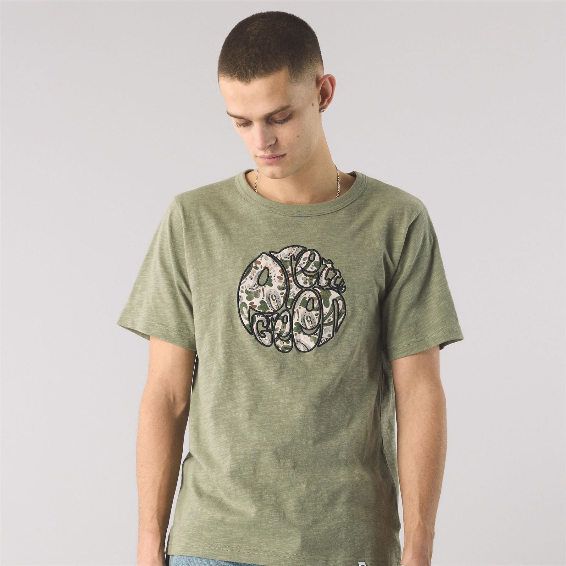 Pretty Green Aquarelle Print Regular Fit T-Shirt