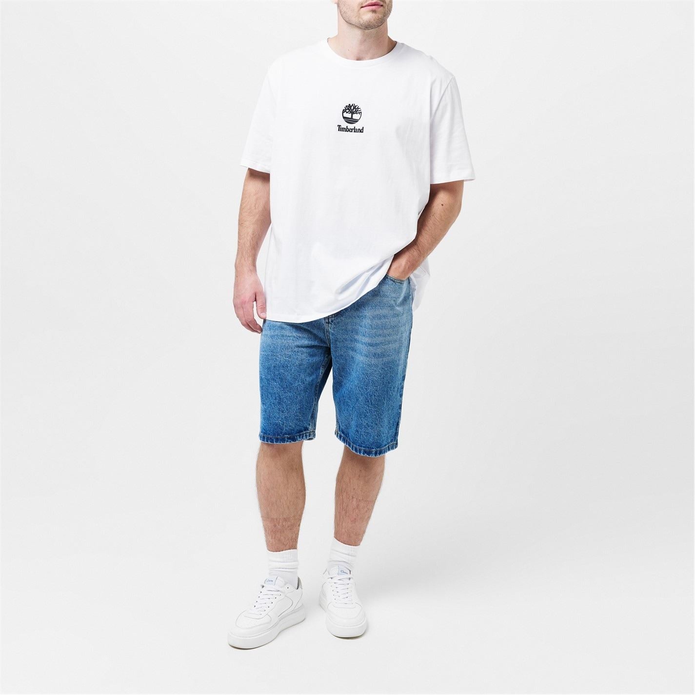 Timberland Logo Print Regular Fit Short Sleeve Crew Neck T-Shirt