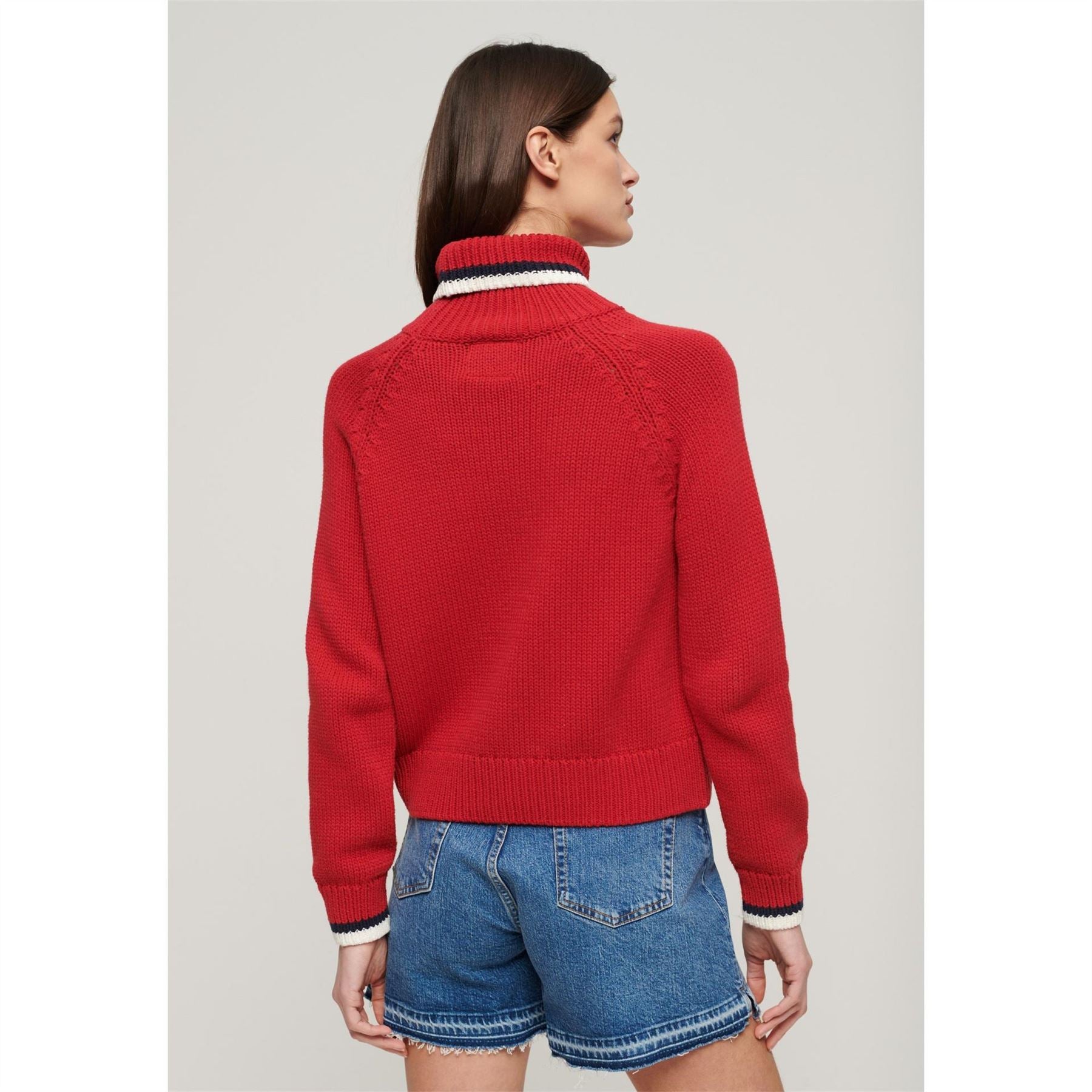 Superdry Americana Roll Knitted Crew Neck Jumper