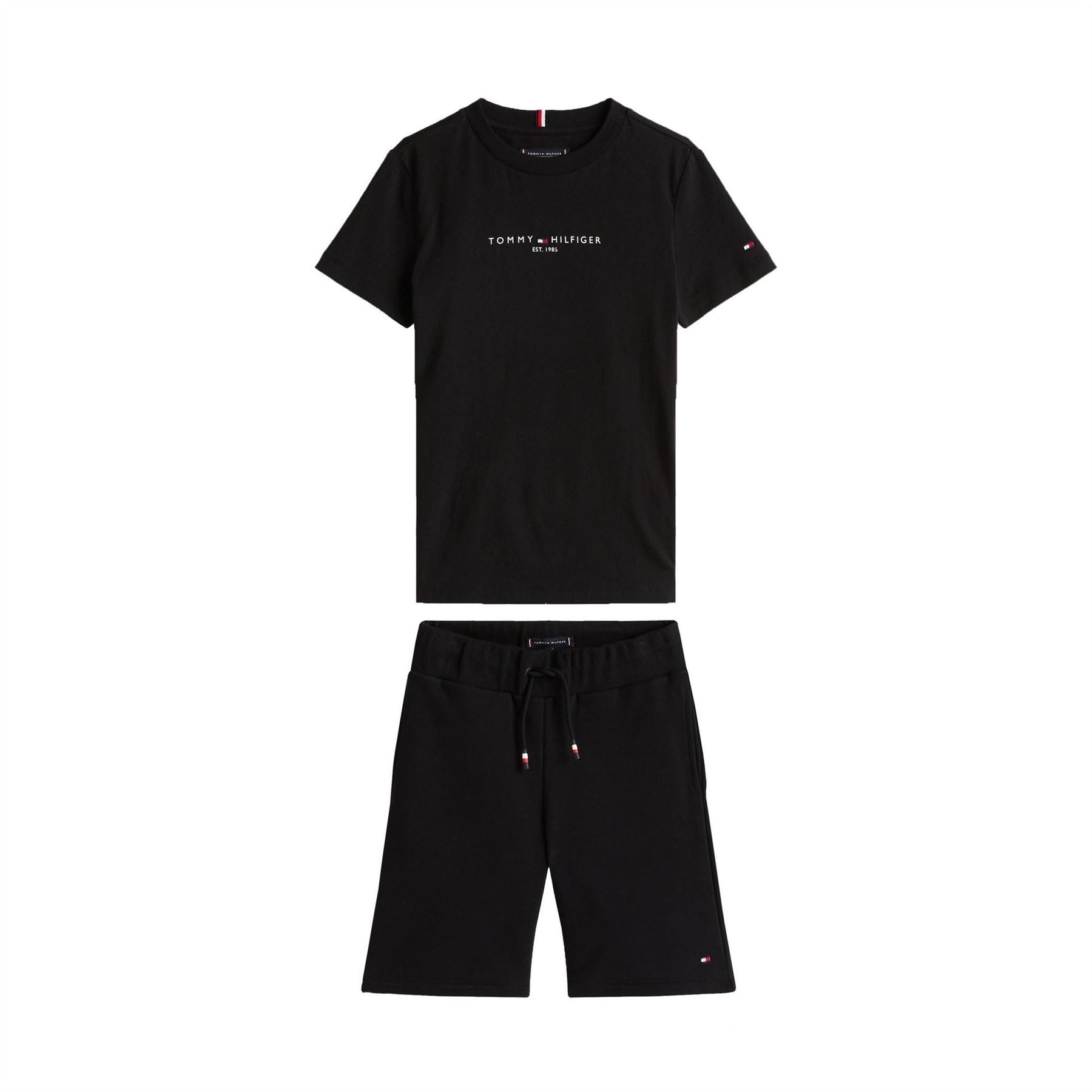 Tommy Hilfiger Lettering Crew Neck Short Sleeve T-Shirt and Short Set