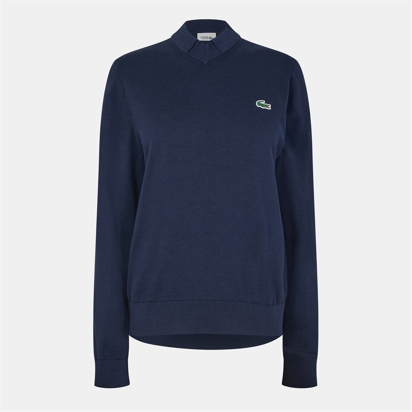 Lacoste Crocodile Print Regular Fit Long Sleeve Sweater