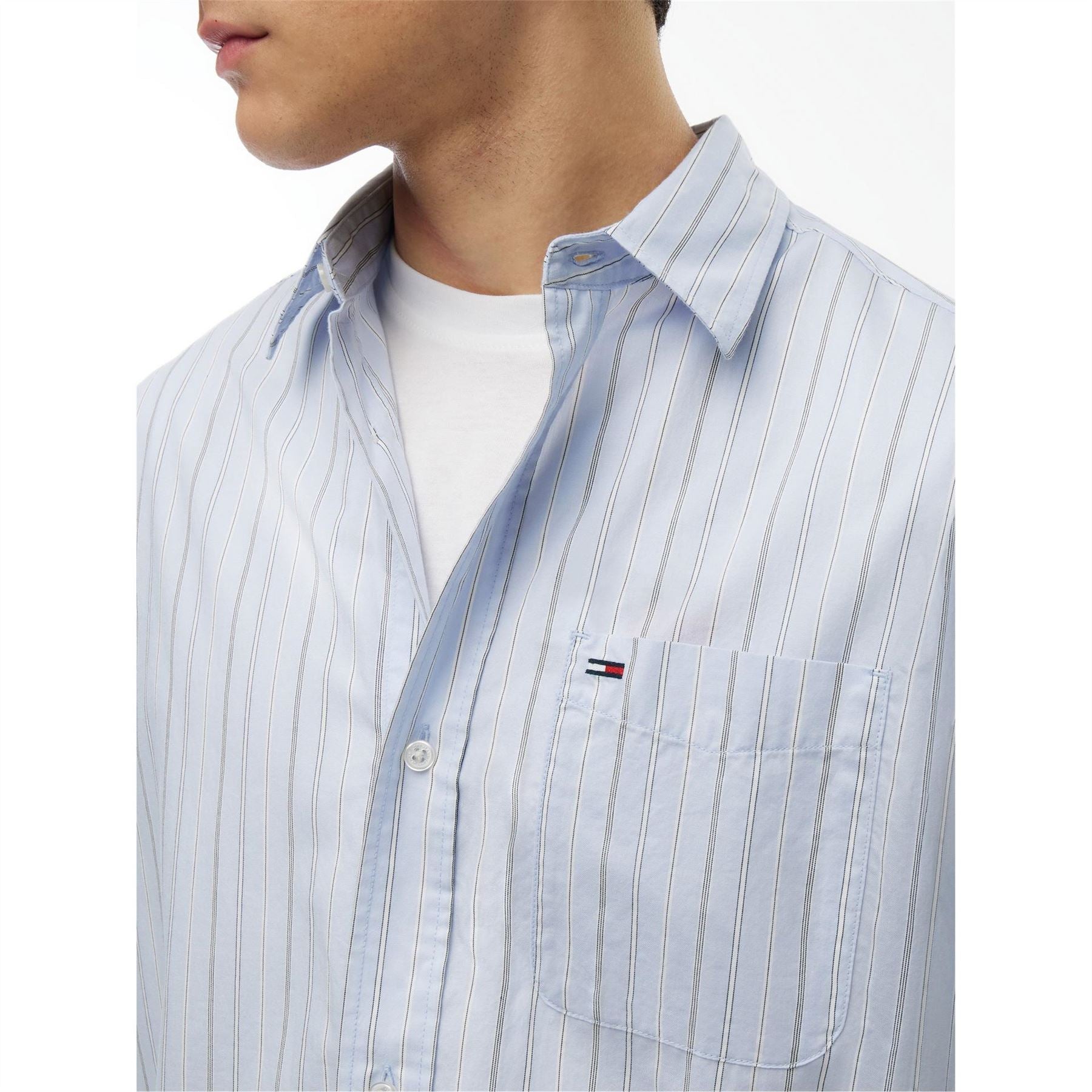 Tommy Jeans Patterned Short Sleeve Shirt