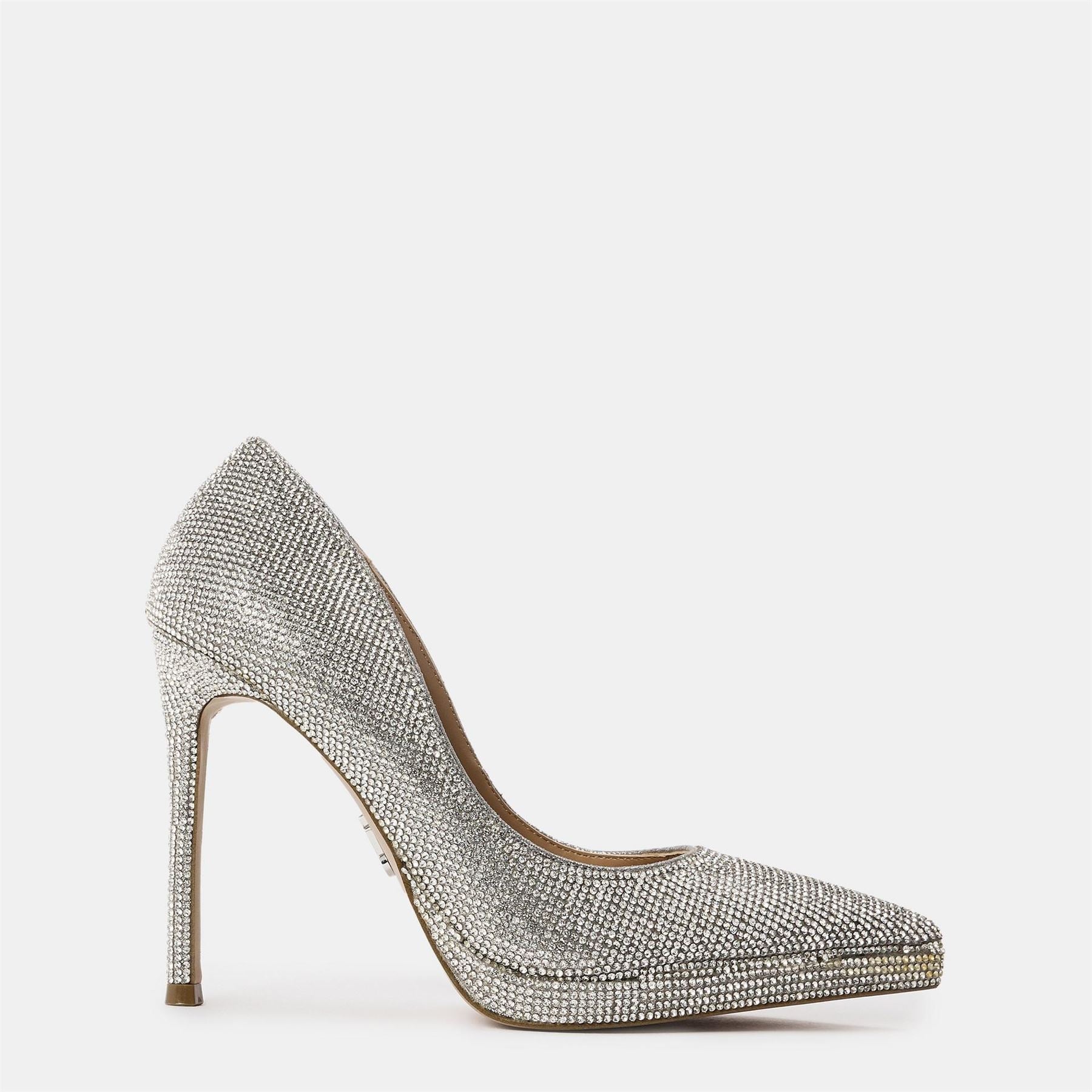 Steve Madden Klassy R Metallic Stiletto Court Shoes