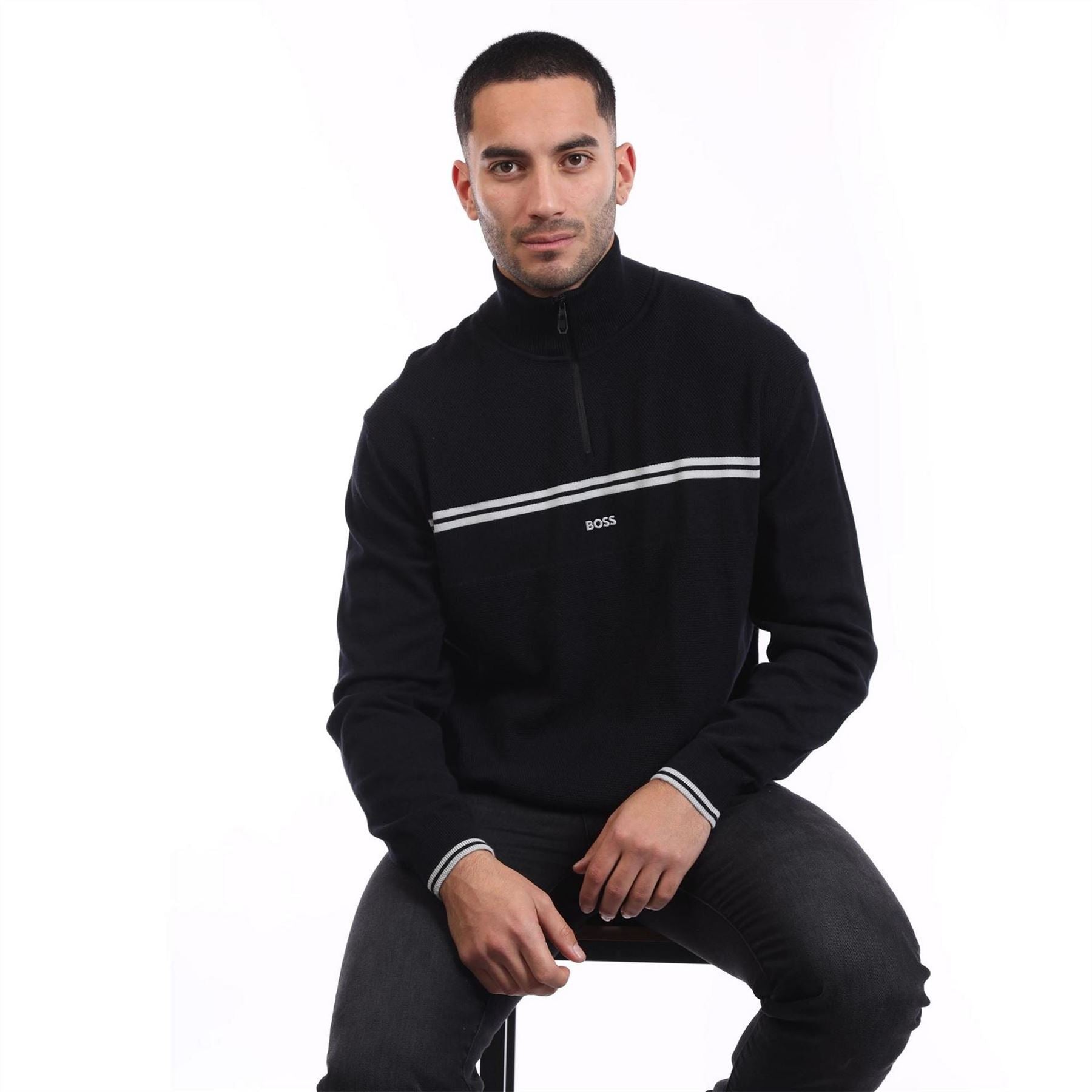 Boss Zone Quarter Zip Sweater