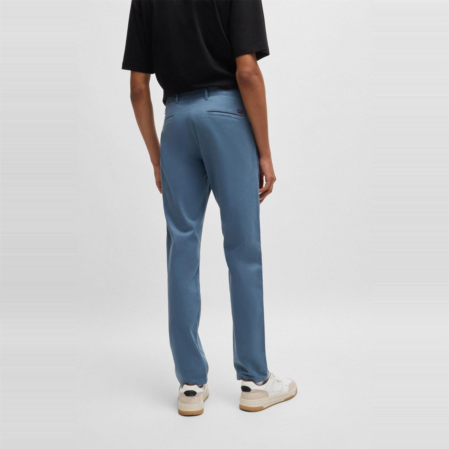 Boss Solid Patterned Slim Chinos