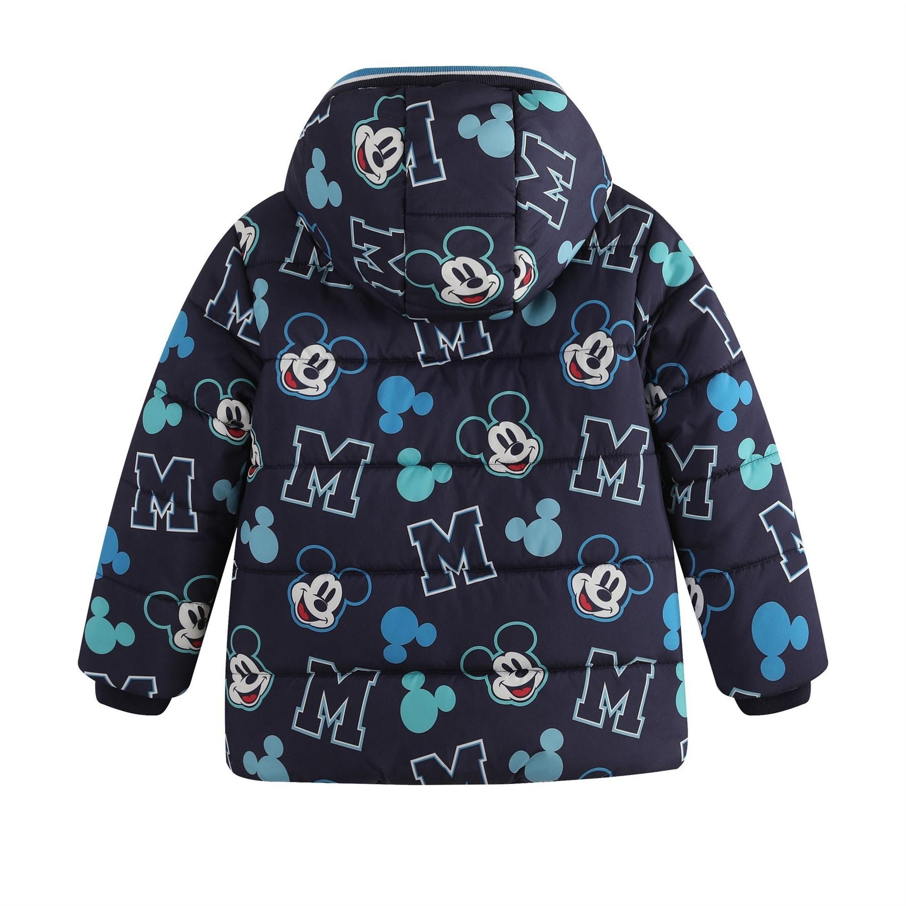 Character Disney Hooded Long Sleeve Short Puffer Jacket