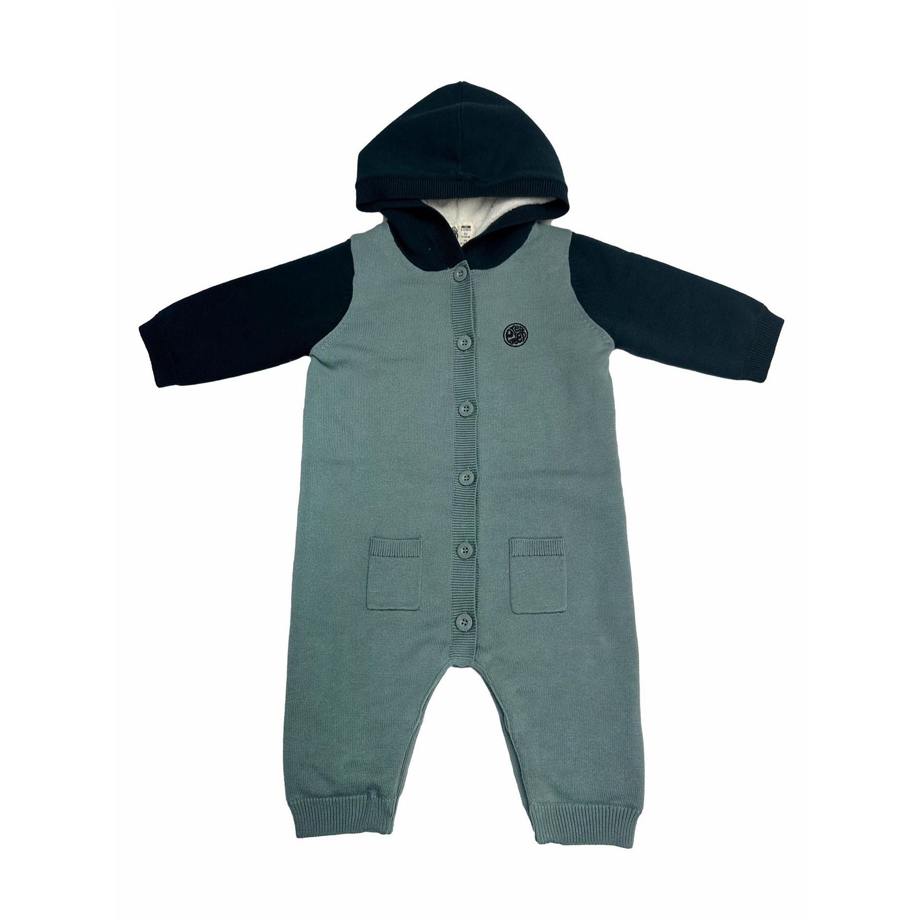 Pretty Green Cotton Long Sleeve Pram Suit