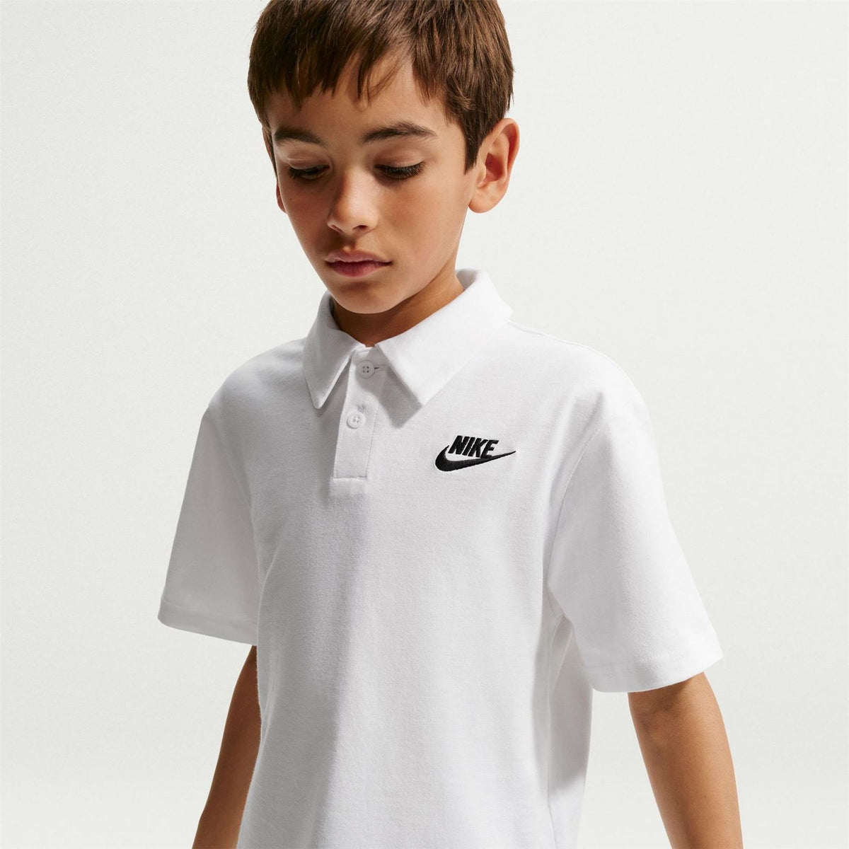 Nike Bold Logo Collared Neck Short Sleeve Polo Shirt
