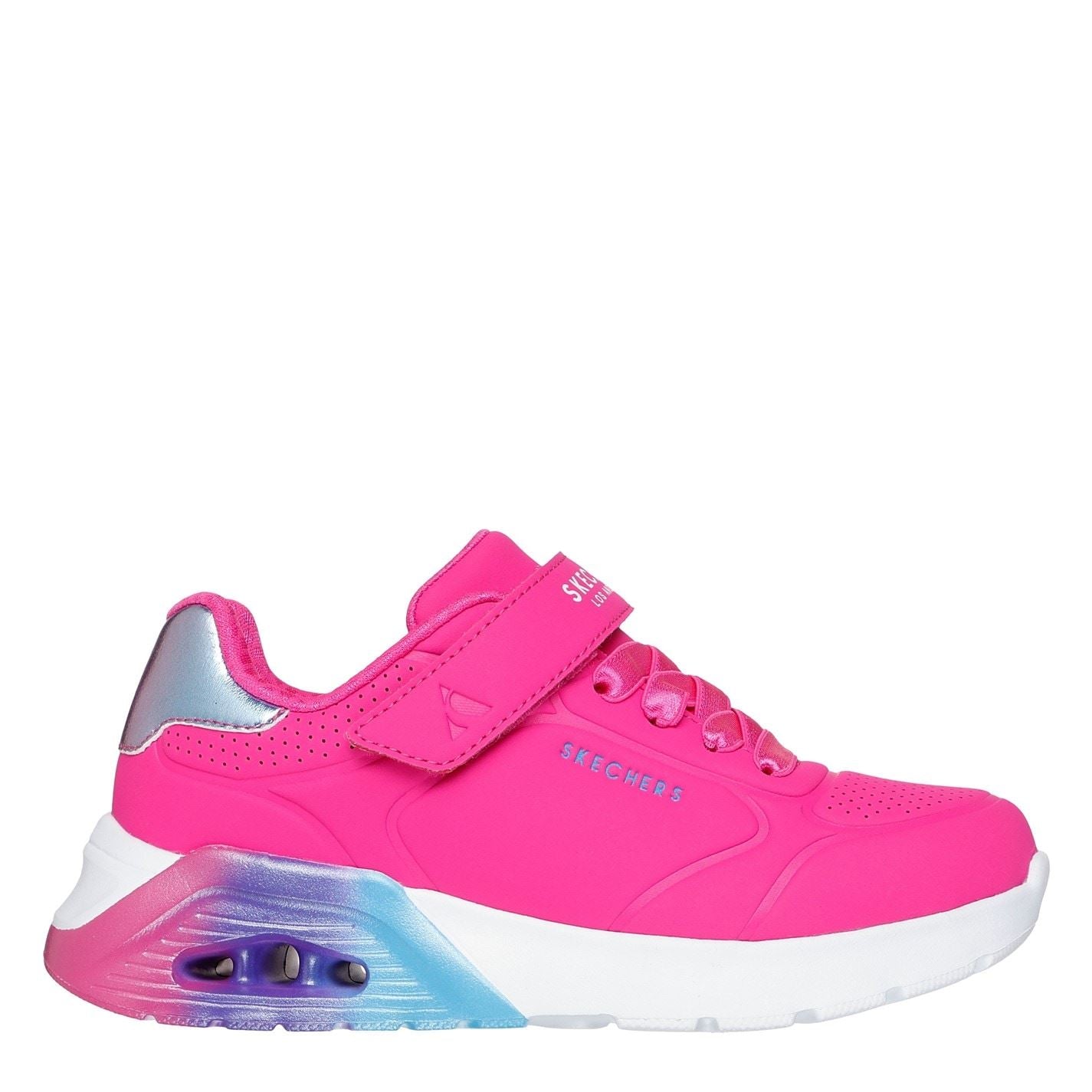 Skechers Gore  And  Strap Embossed Sneaker W Met Court Trainers Girls