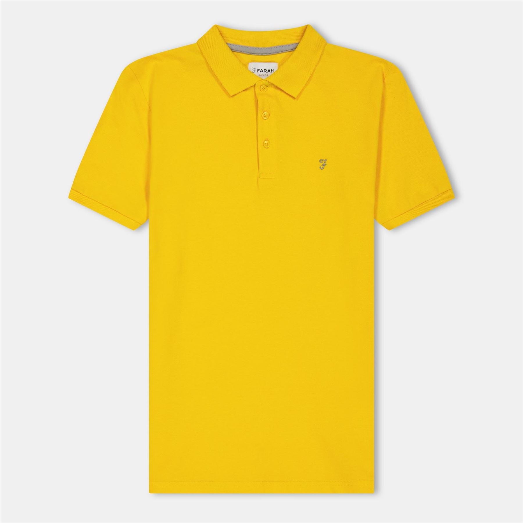 Farah Bugsworth Embroidered Collared Short Sleeve T-Shirt