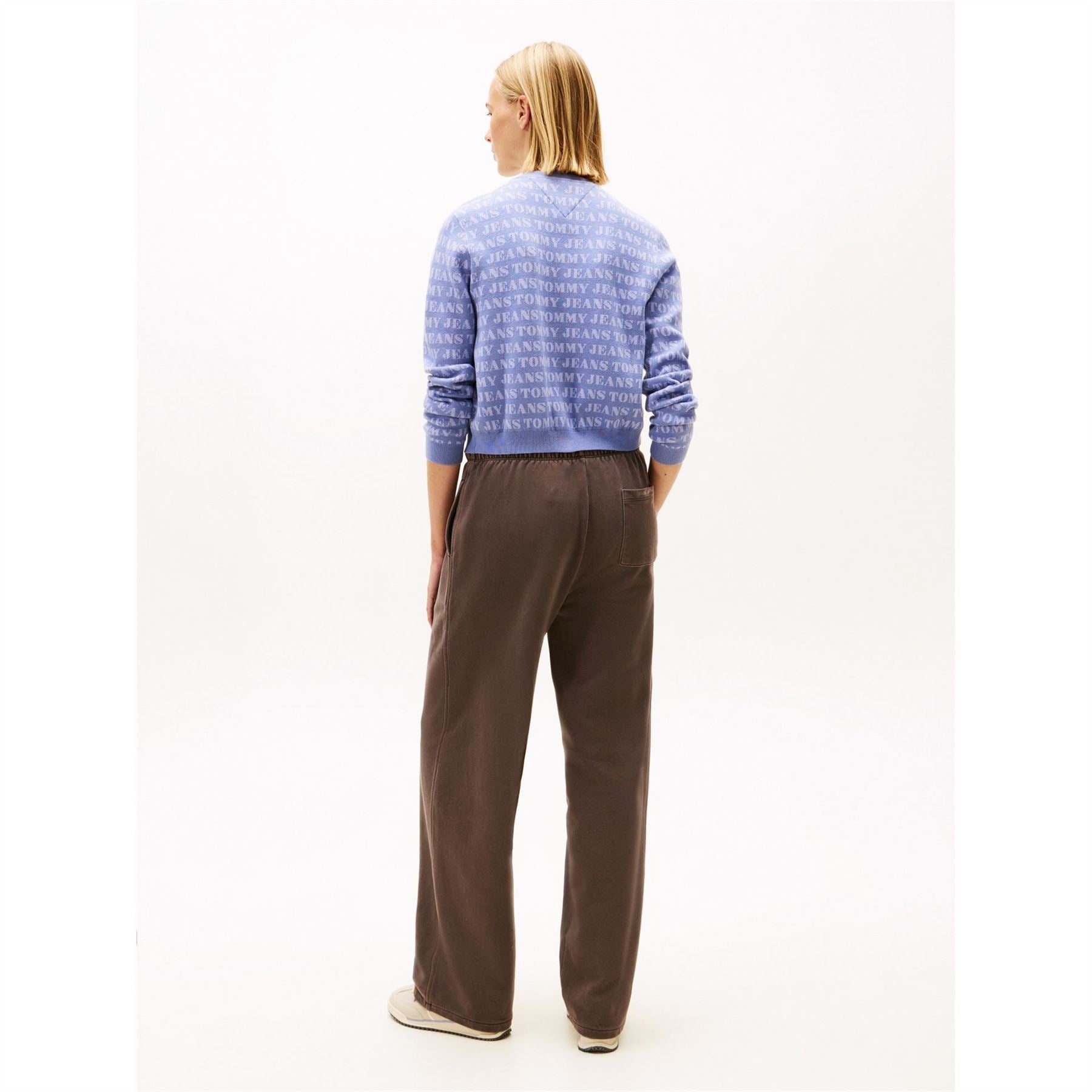 Tommy Jeans Solid Patterned Straight Sweatpants