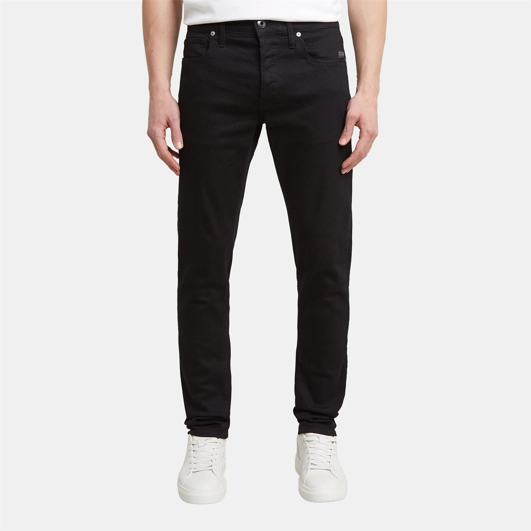 G Star Slim Fit Jeans In Blue Black Stretch Denim