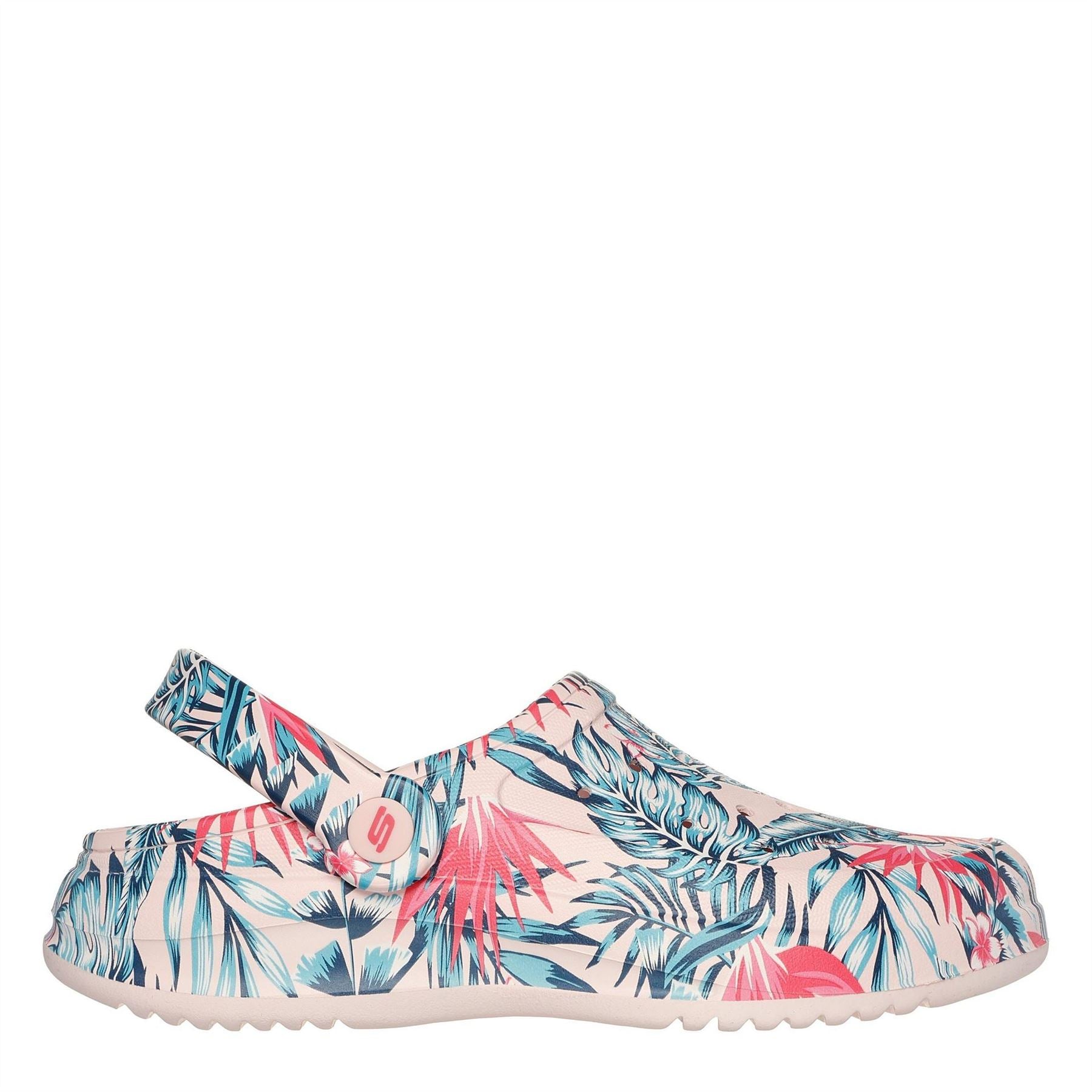 Skechers Archfitwave Closed Toe Leaf Print Shuv Sandals