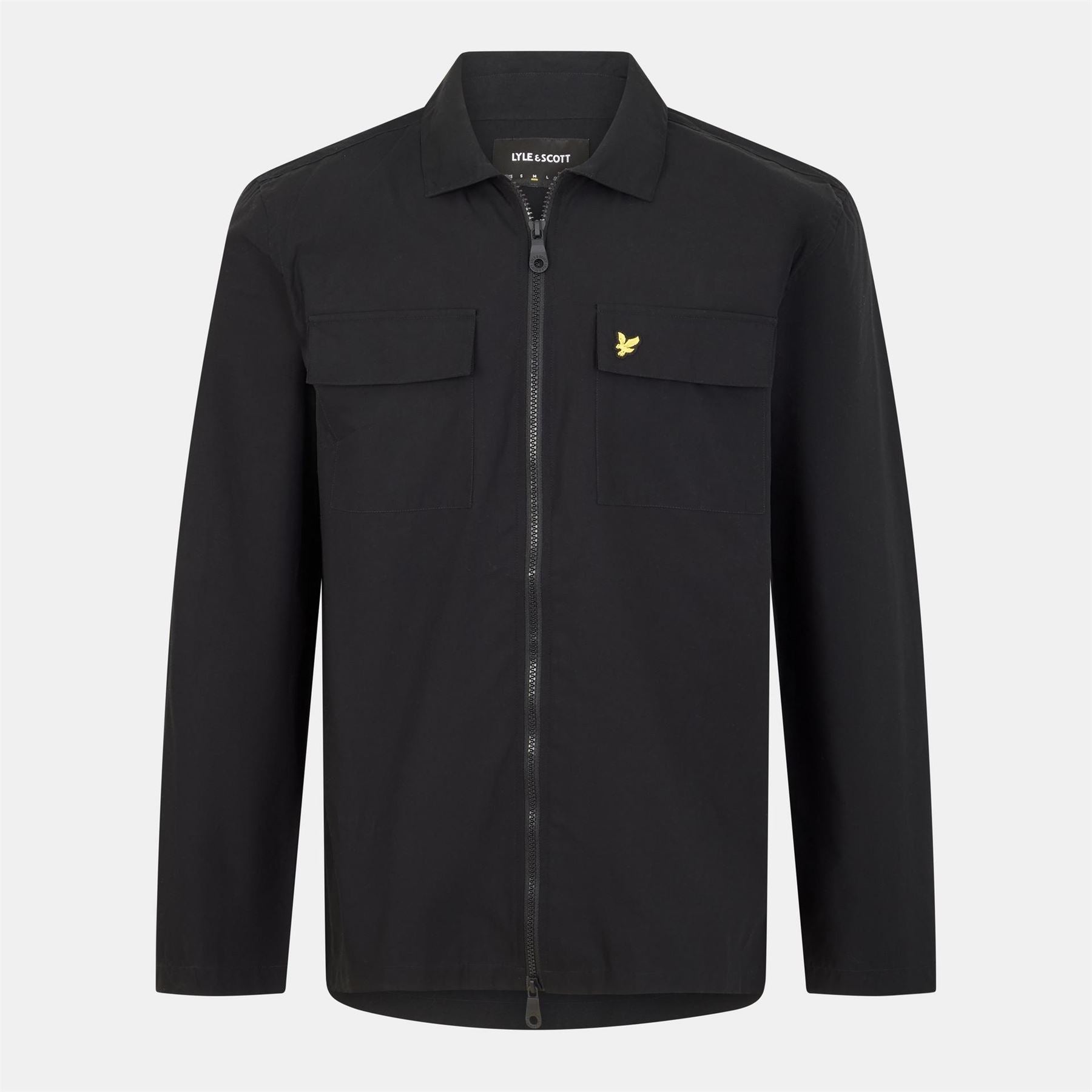 Lyle and Scott Cotton Long Sleeve Zip Overshirt