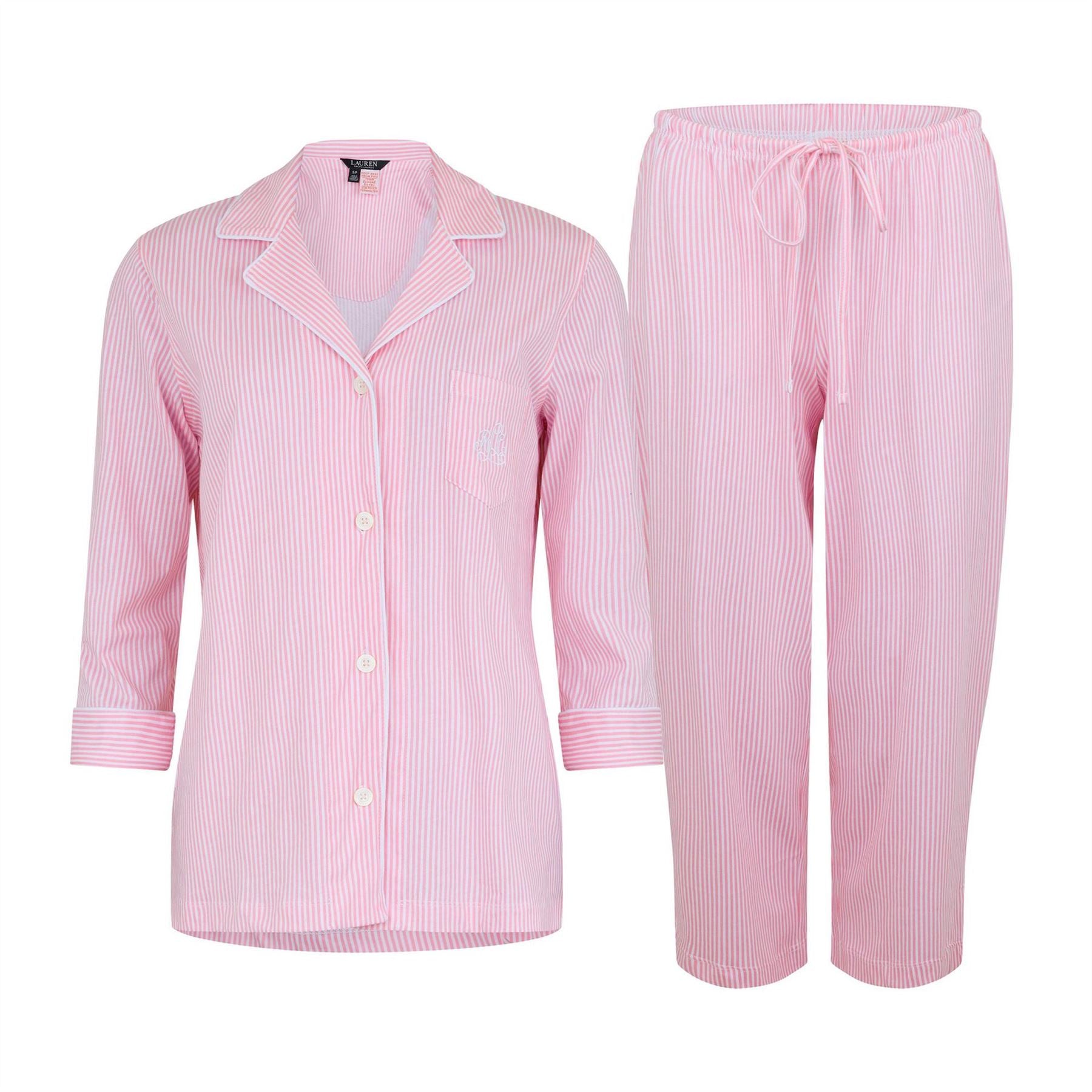 Lauren by Ralph Lauren Classic Notch Long Sleeve Pyjama Set