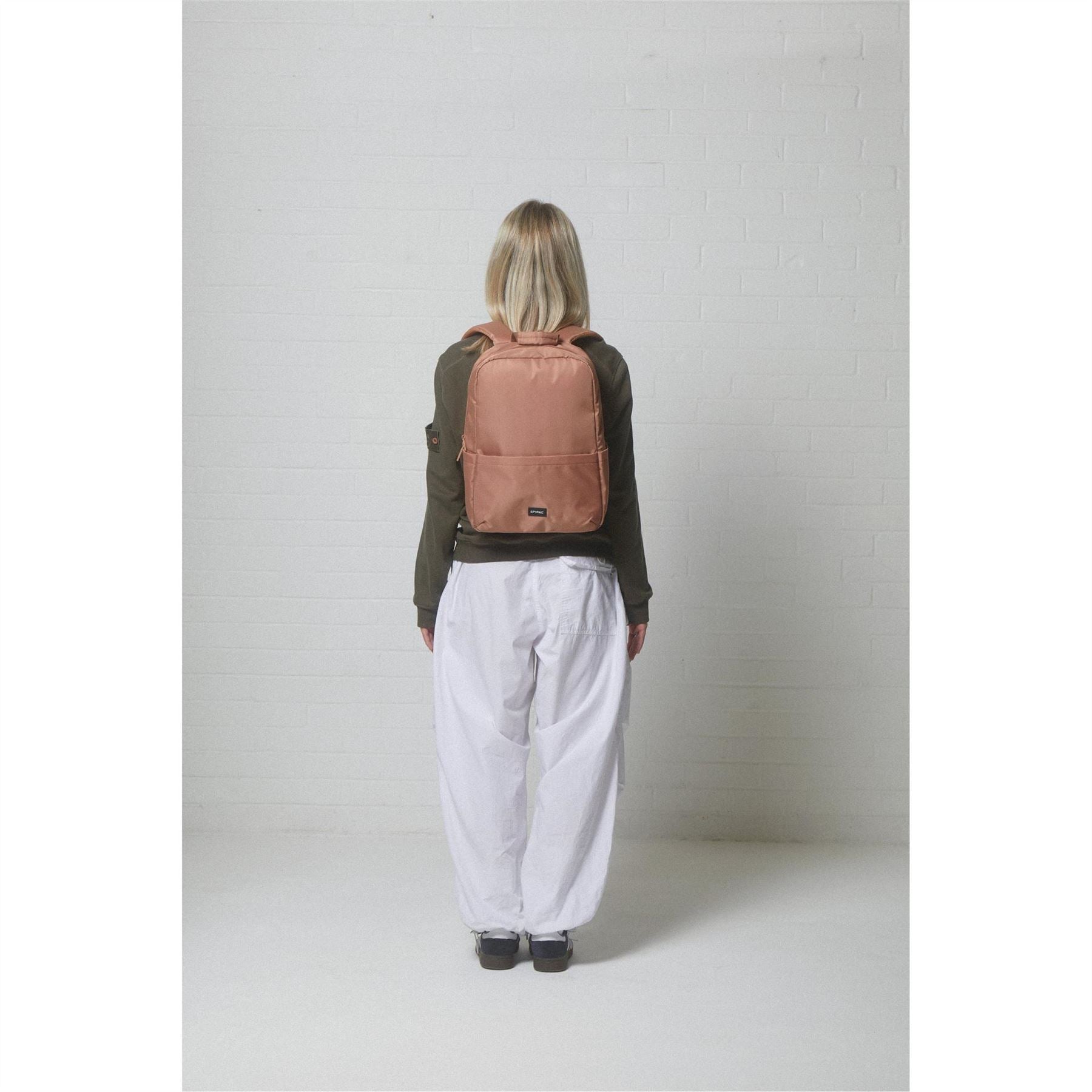 Spiral Monti Backpack with Logo Patch