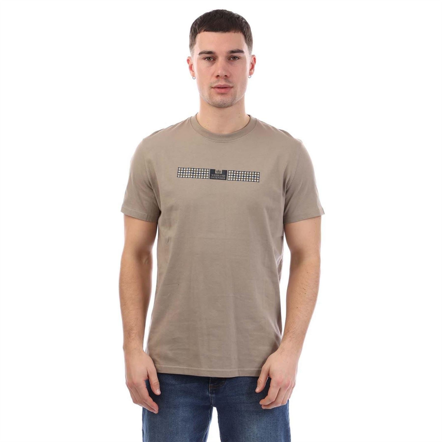 Weekend Offender Shareck Check T Shirt