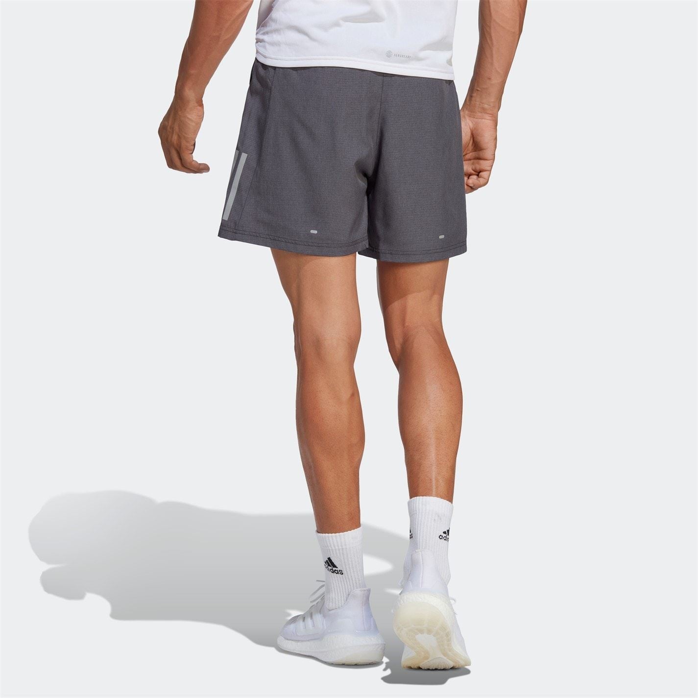 adidas Mens The Run Heather Shorts