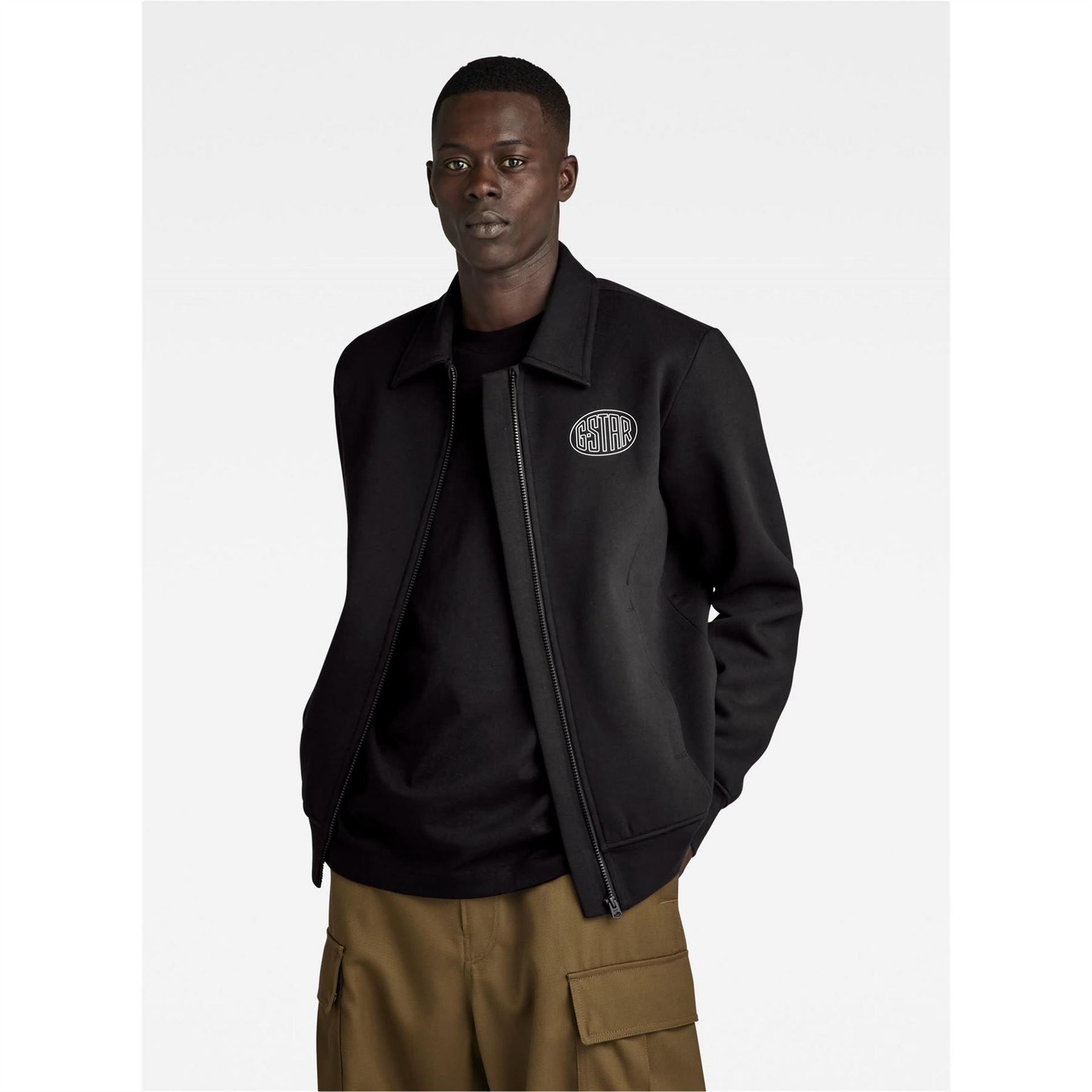 G Star Regular Fit Collared Sweatshirt