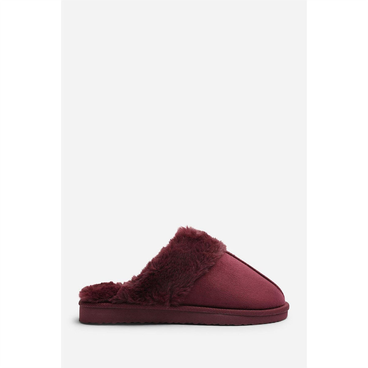 Wheres That From Leopard Faux Fur Trim Mule Slipper