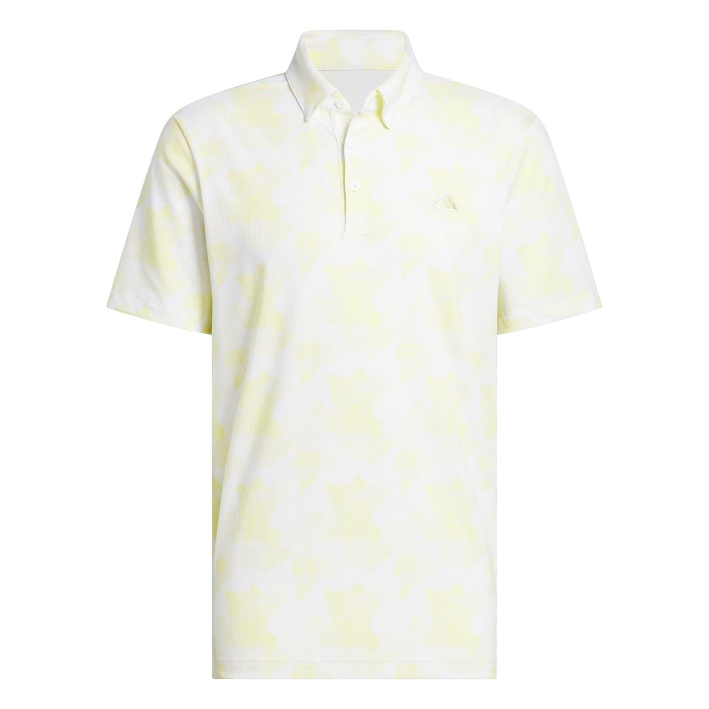 adidas Mens All Over Print Golf Polo Shirt