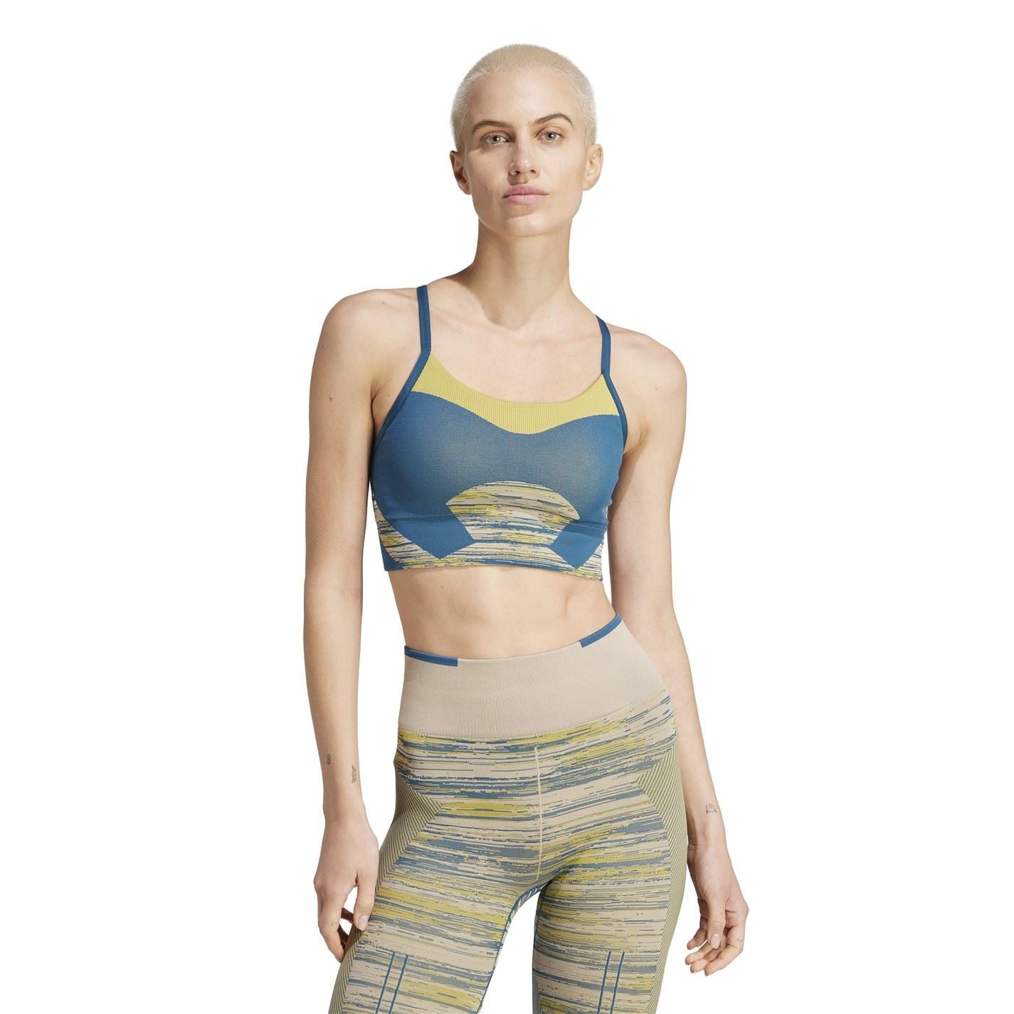 adidas Cropped Spaghetti Strap Sports Bra