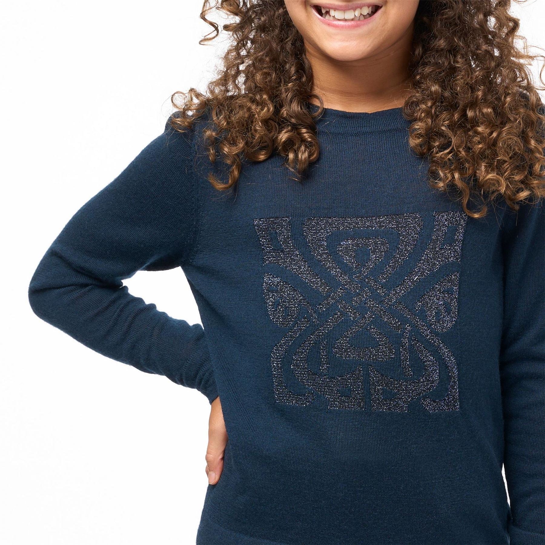 Biba Girls Merino Logo Jumper