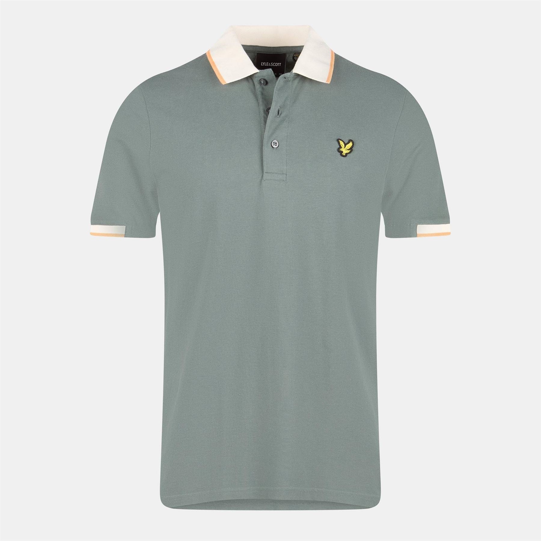 Lyle and Scott Retro Half Tipped Short Sleeve Polo Shirt