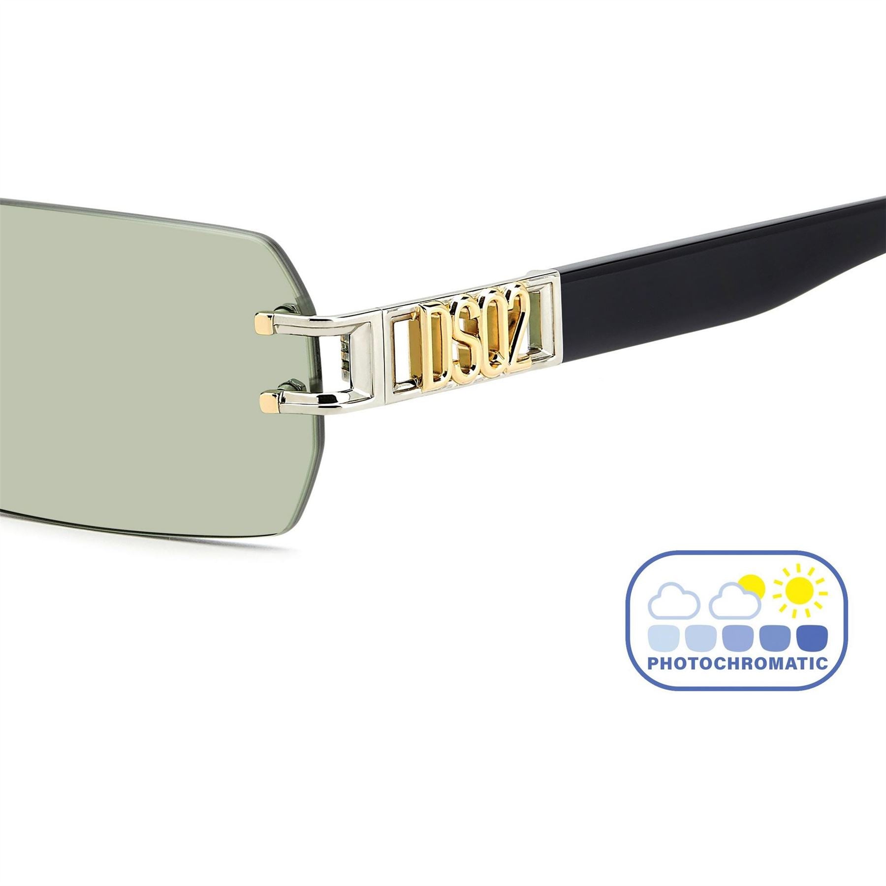 DSquared2 Rimless Sun Rectangle Sunglasses