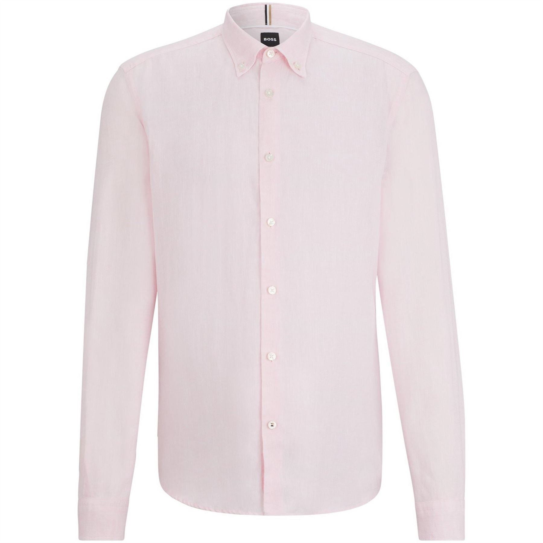Boss Liam Collared Neck Button Down Long Sleeve Shirt