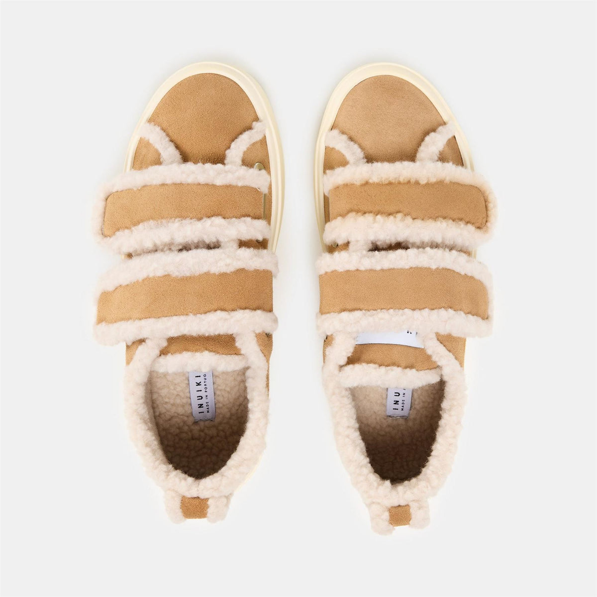 Inuikii Shearling Velcro Low Top Sneakers