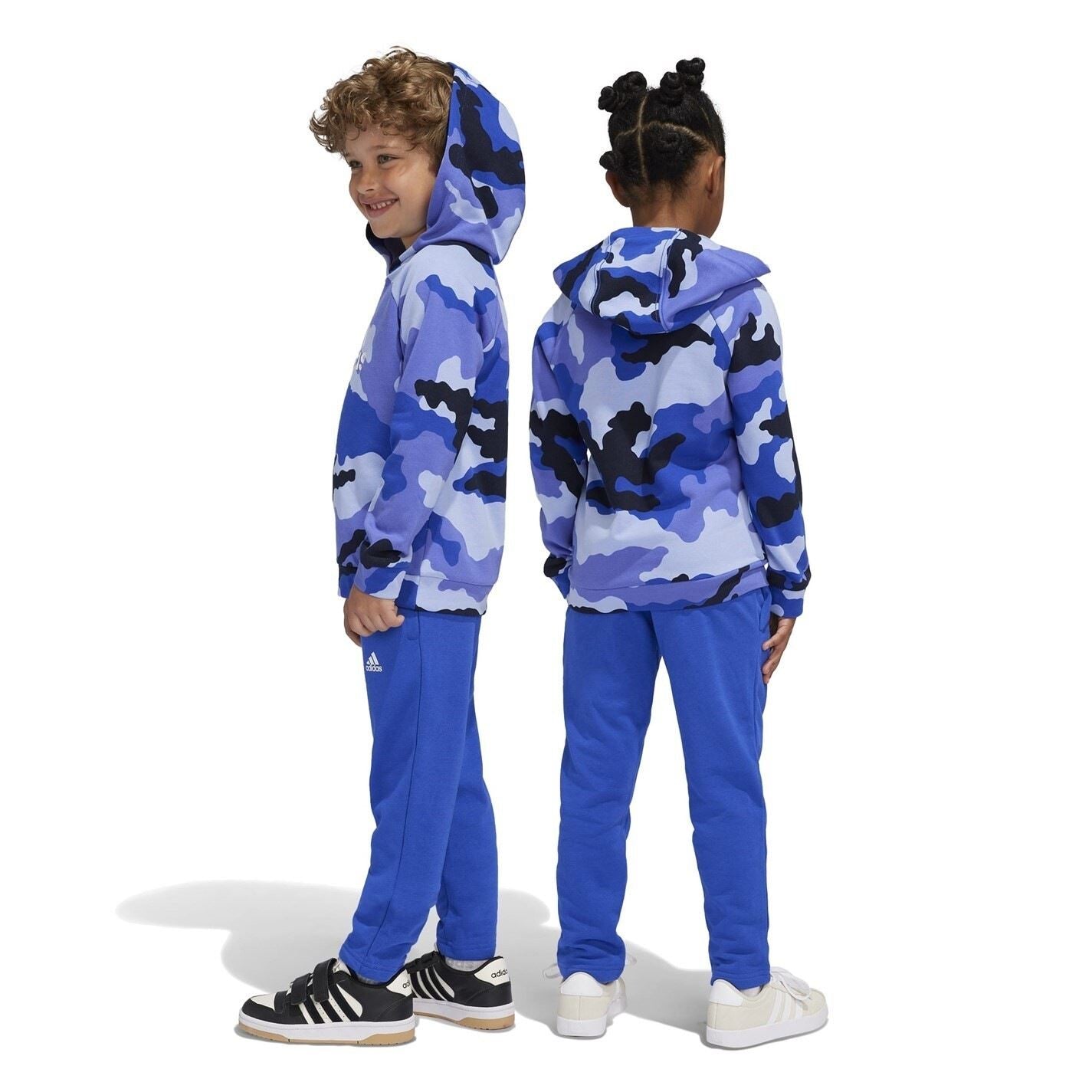 adidas Essentials Allover Print Hoodie Set Kids