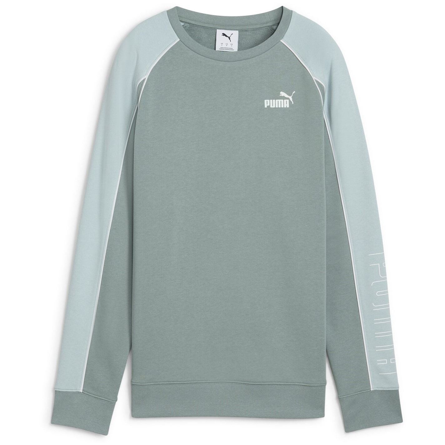 Puma Crew Neck Relaxed Fit Long Sleeve Sweatshirt