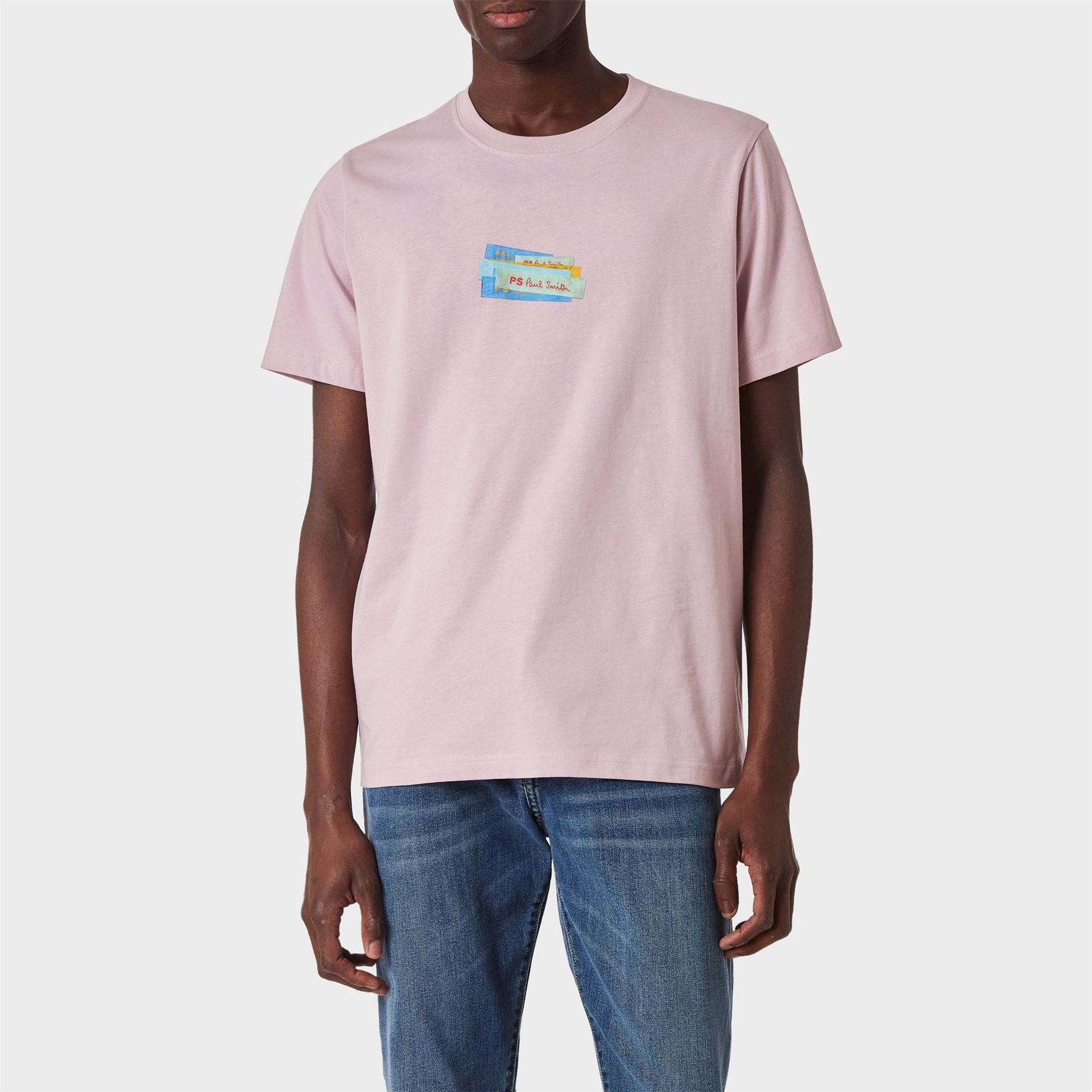 PS Paul Smith Regular Fit Crew Neck Plain Sleeve T-Shirt