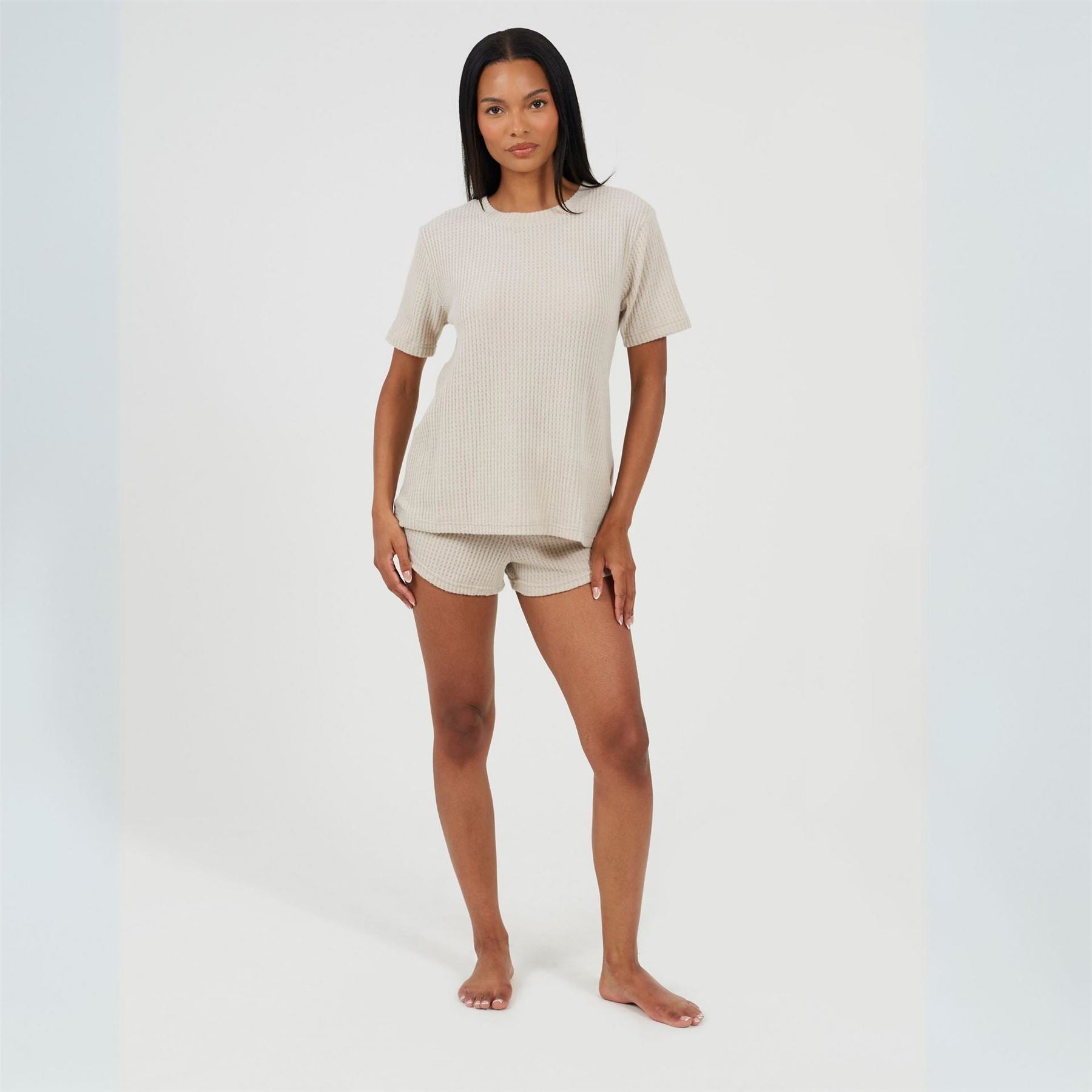 Brave Soul Short Sleeve Crew Neck Lounge Set