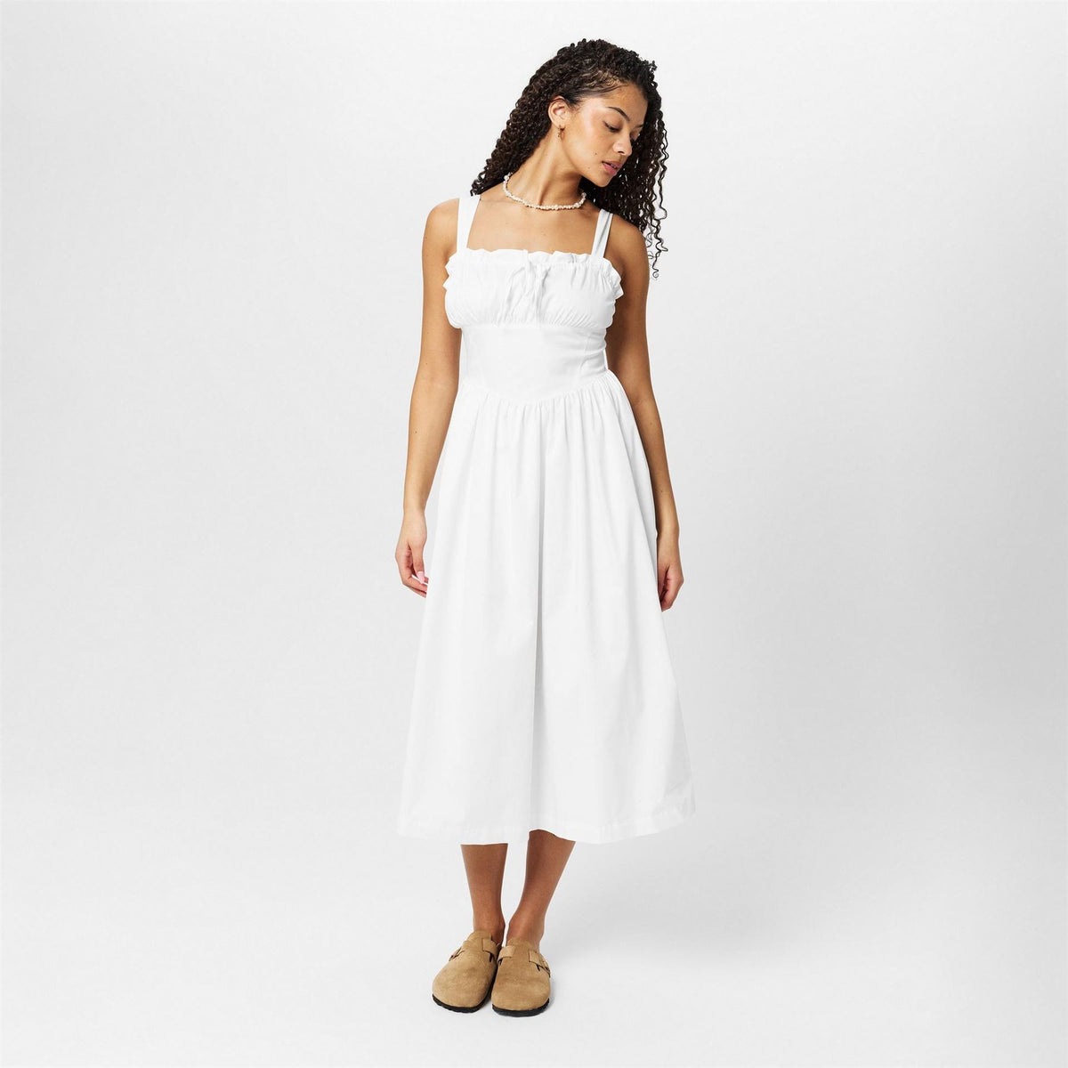 Jack Wills Square Neck Midi A-Line Dress