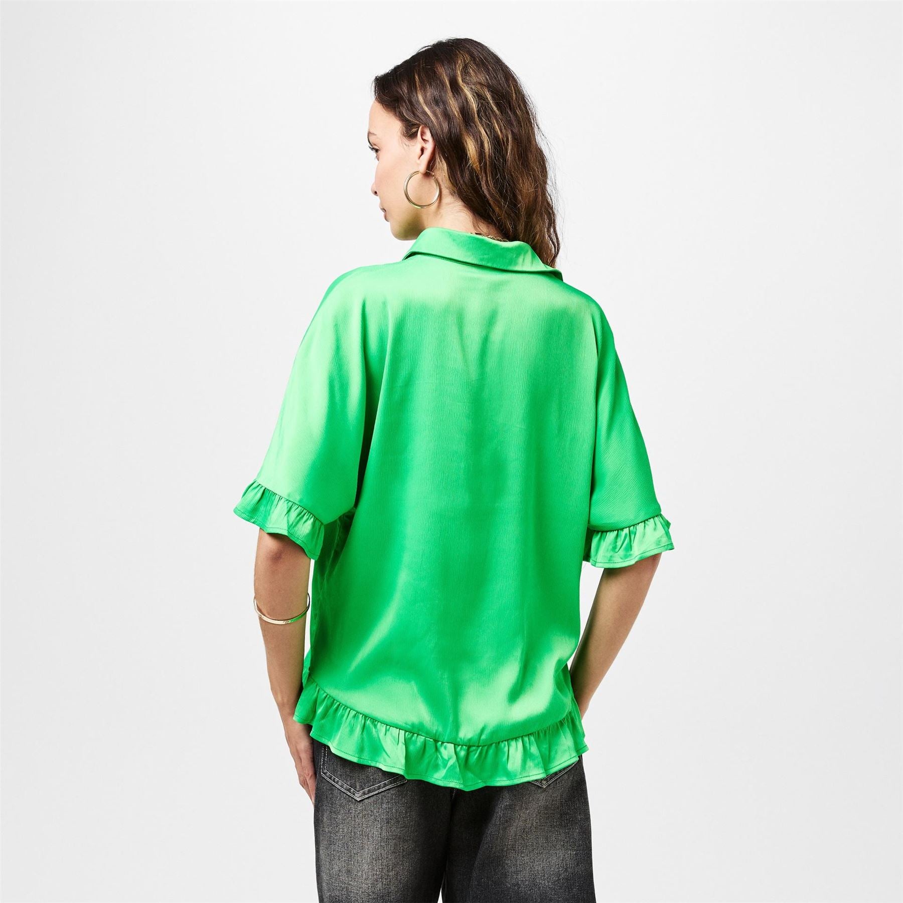 AX Paris Detail Gold Button FronT-Shirt