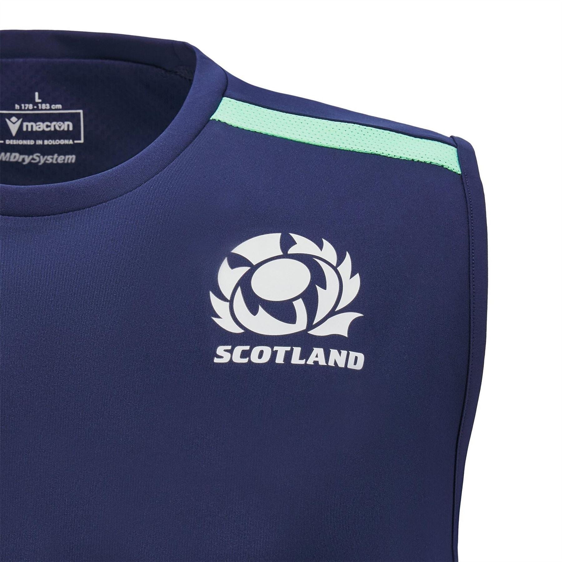 Macron Scotland Rugby Union Crew Neck Athletic T-Shirt