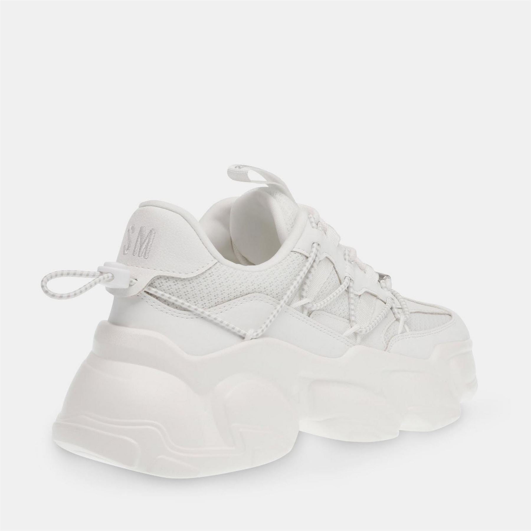 Steve Madden Spectator Lace Up Flat Chunky Heel Sneakers