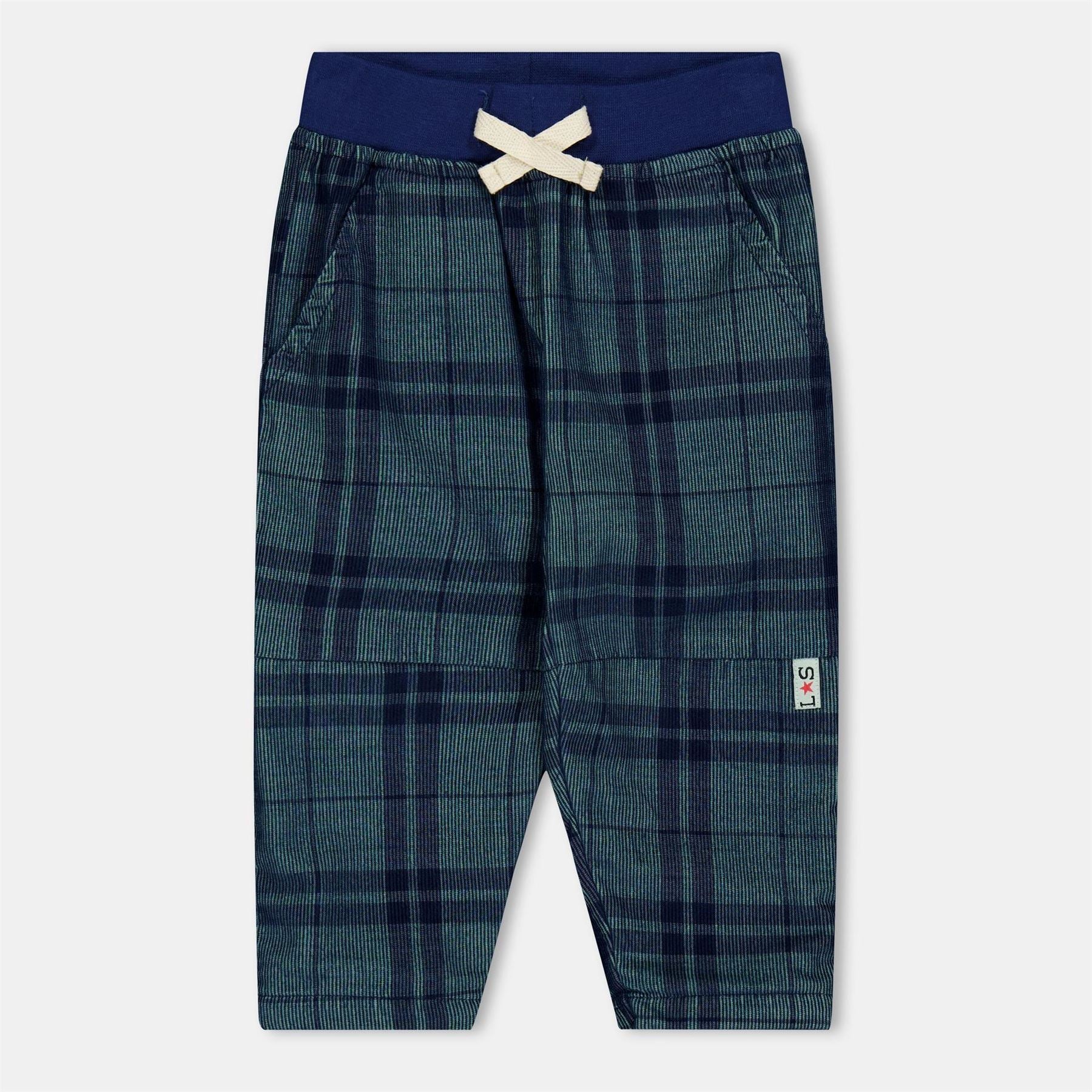 Lilly and Sid Patterned Woven Straight Leg Trouser