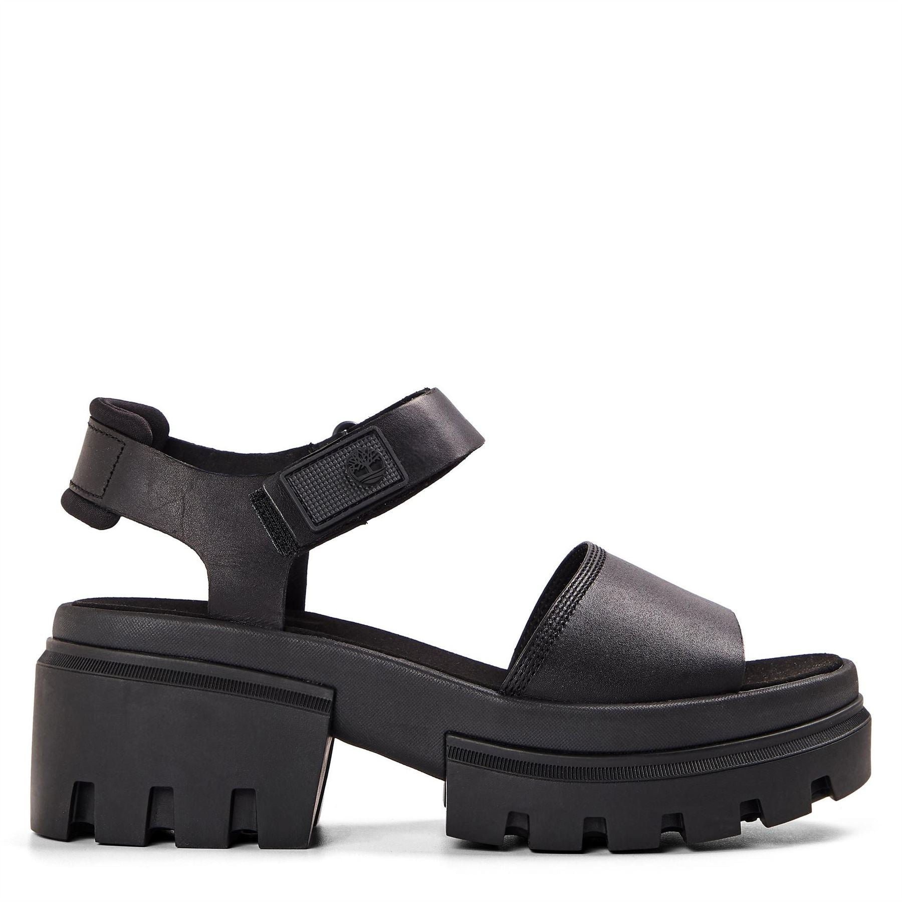 Timberland Everleigh Black Flatform Sandal