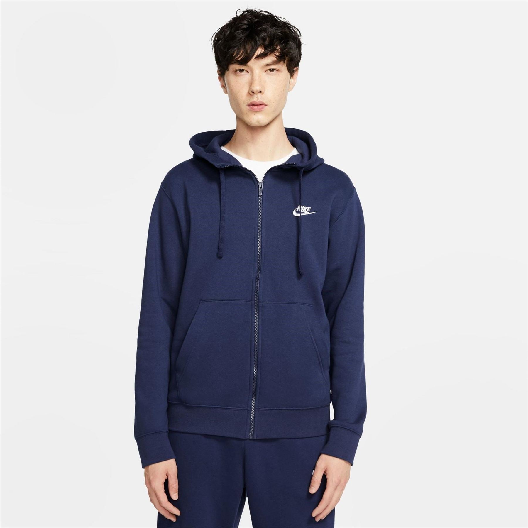 Nike Mens Sportswear Club Fleece Full Zip Hoodie